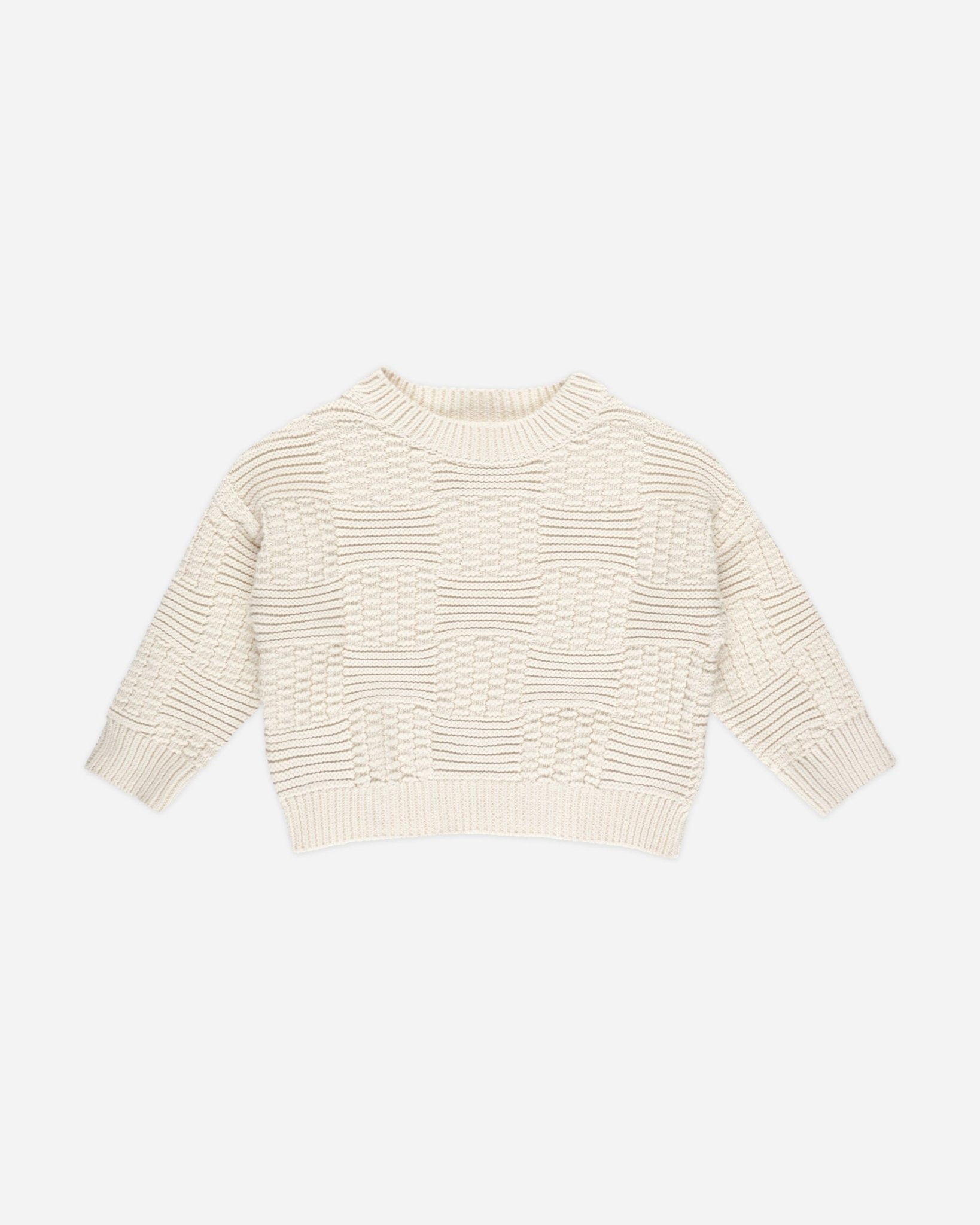 Aspen Sweater || Natural Check - Rylee + Cru Canada