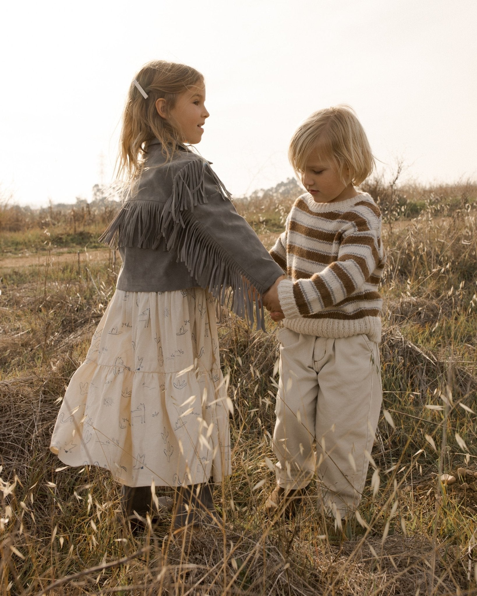 Aspen Sweater || Saddle Stripe - Rylee + Cru Canada