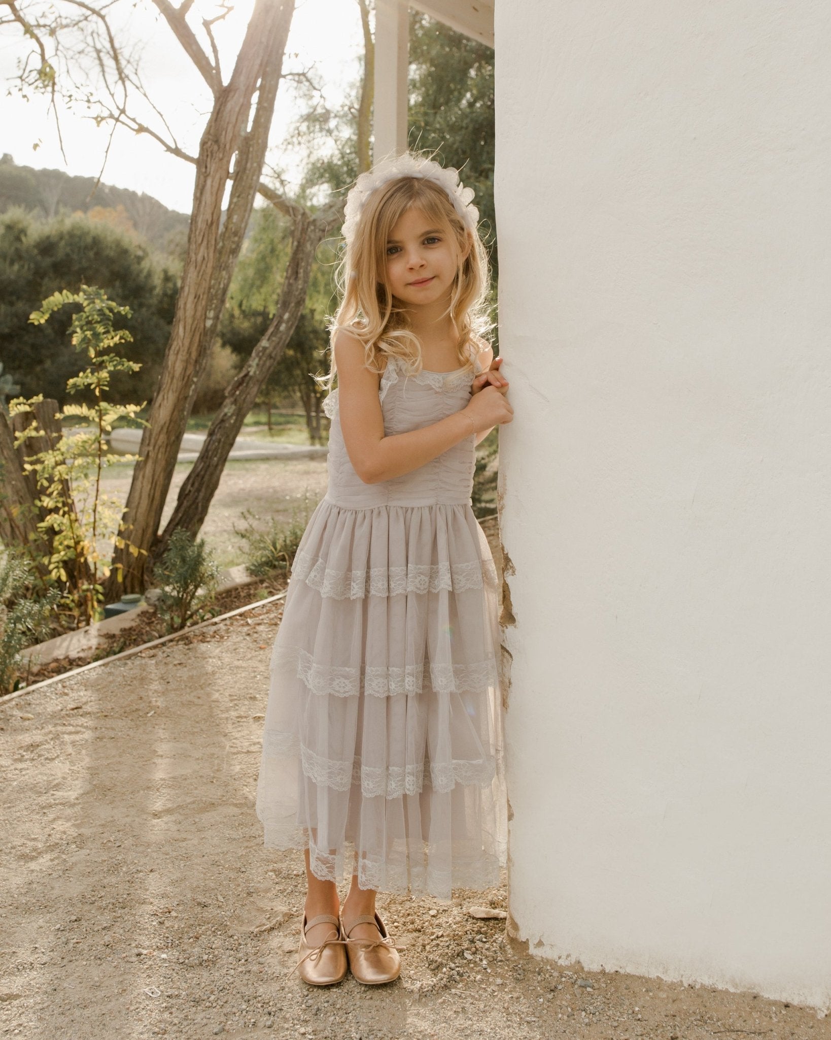 Audrey Dress || Cloud - Rylee + Cru Canada