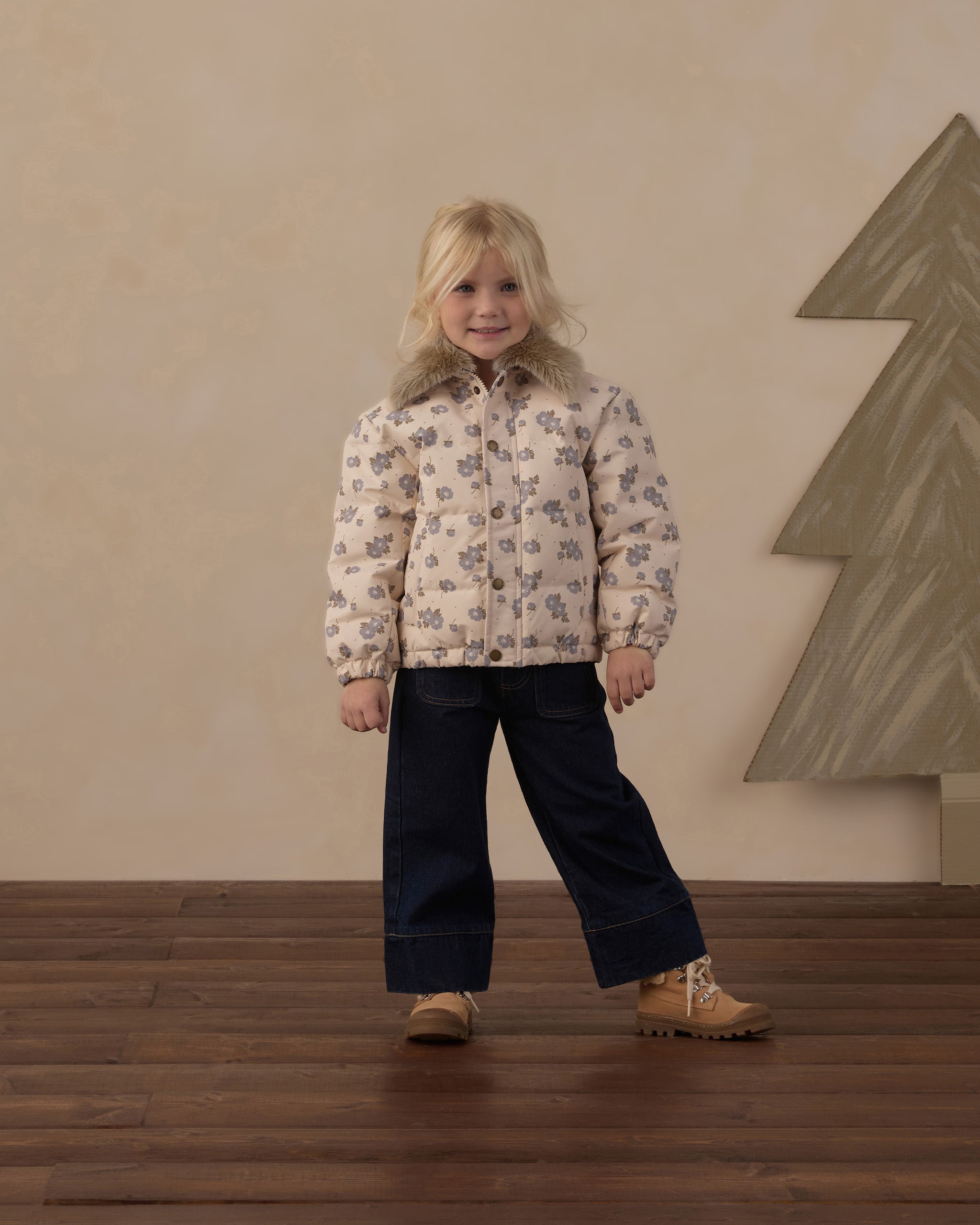 Patch Pocket Pant Dark Indigo - Rylee + Cru | Kids Clothes | Trendy Baby Clothes | Modern Infant Outfits |