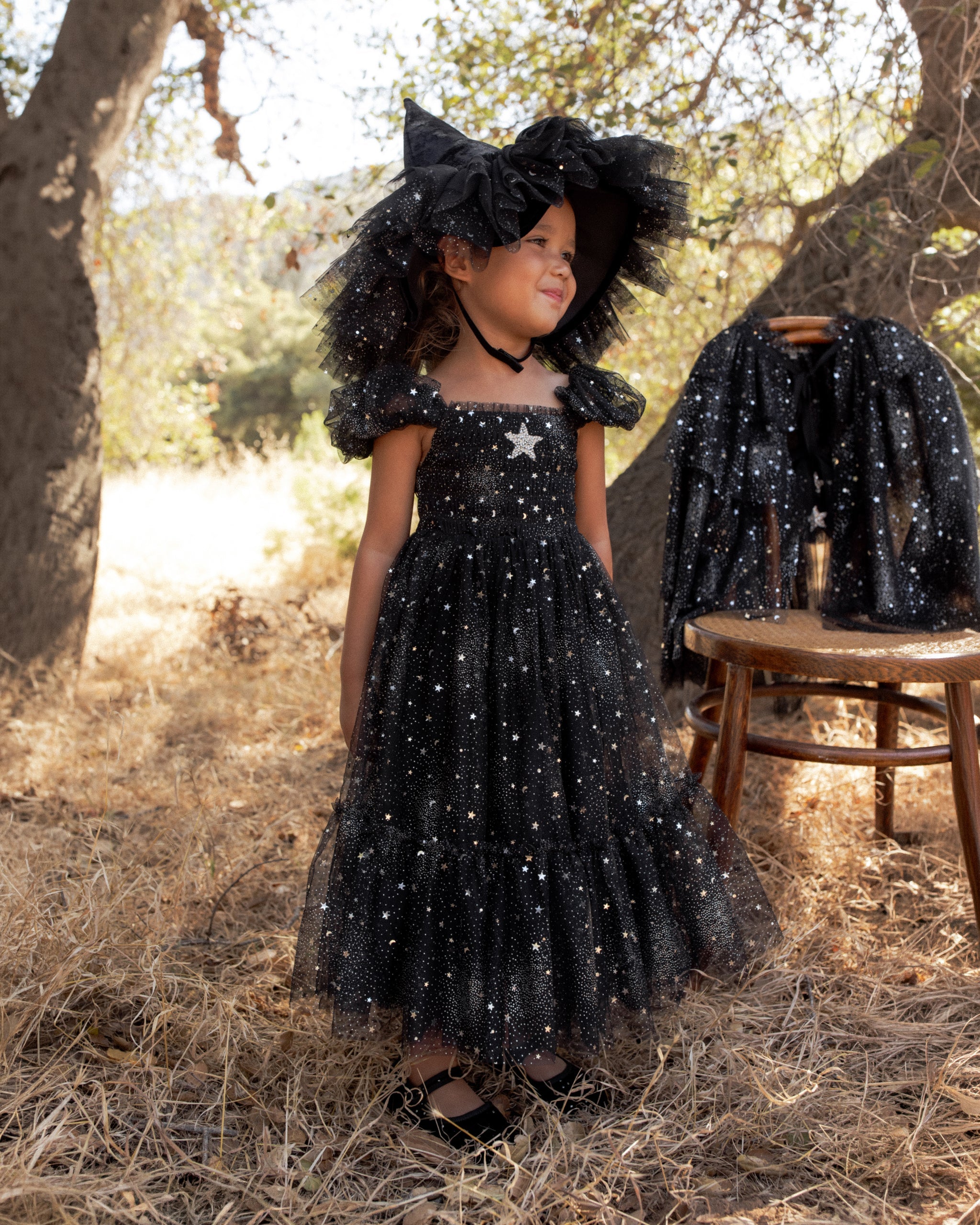 Clara Dress Silver Stars - Rylee + Cru | Kids Clothes | Trendy Baby Clothes | Modern Infant Outfits |