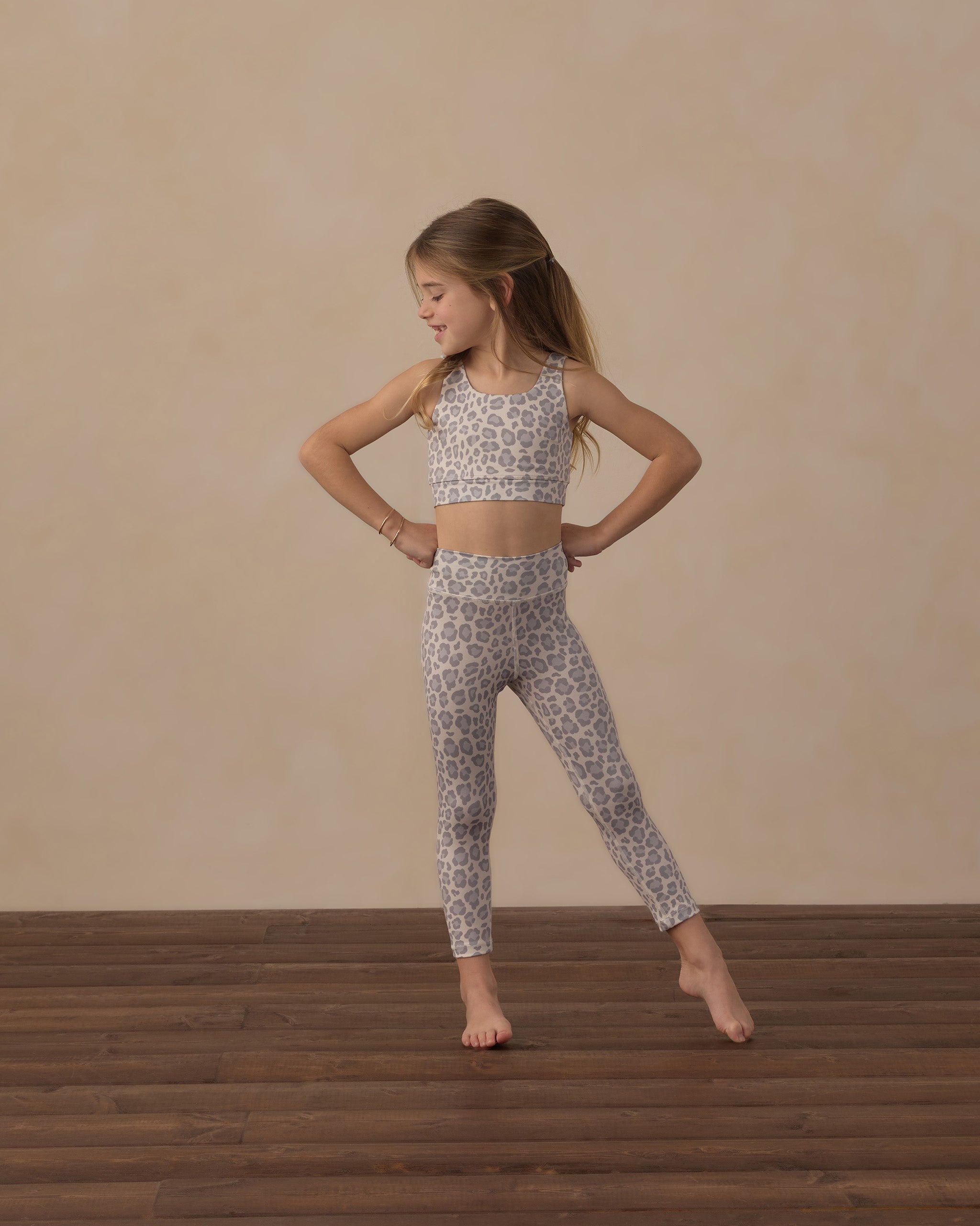 Basic Legging Blue Leopard - Rylee + Cru | Kids Clothes | Trendy Baby Clothes | Modern Infant Outfits |
