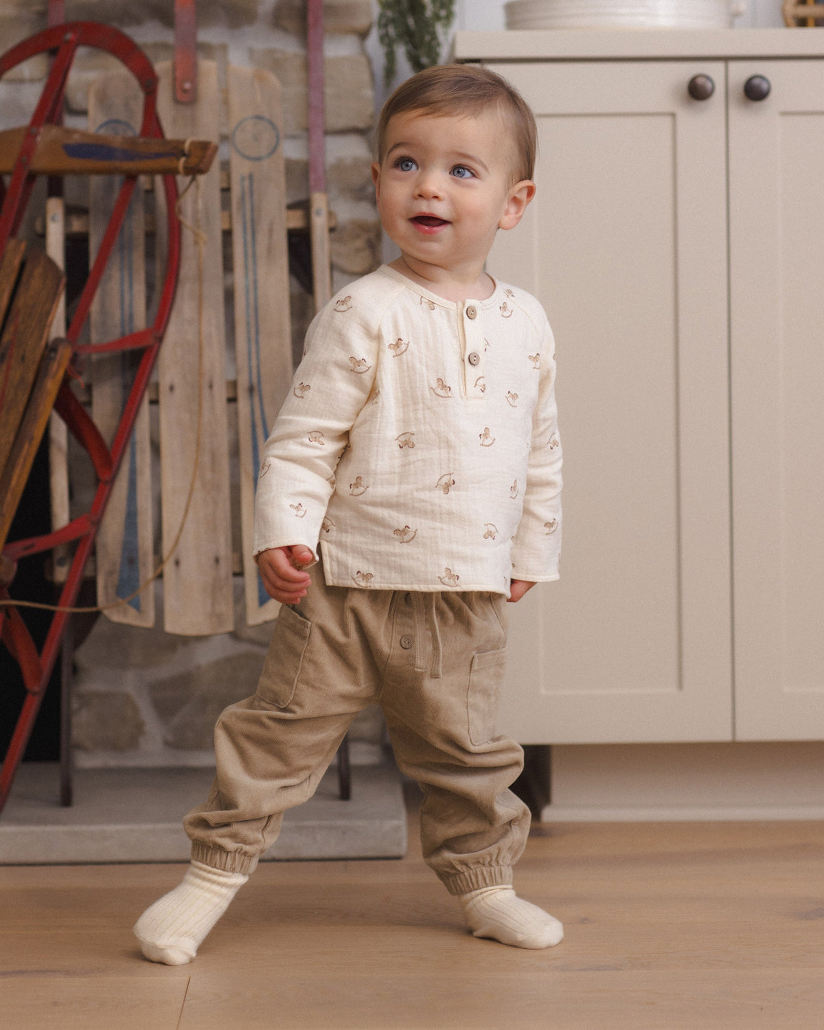 Luca Pant Latte - Rylee + Cru | Kids Clothes | Trendy Baby Clothes | Modern Infant Outfits |
