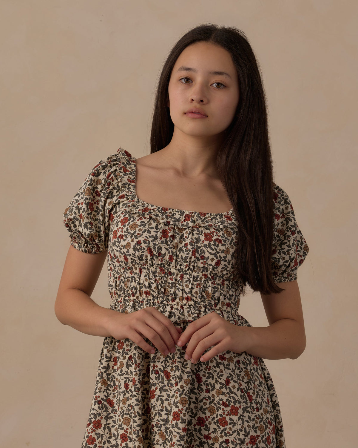 Teen Shayla Dress Holiday Floral - Rylee + Cru | Kids Clothes | Trendy Baby Clothes | Modern Infant Outfits |