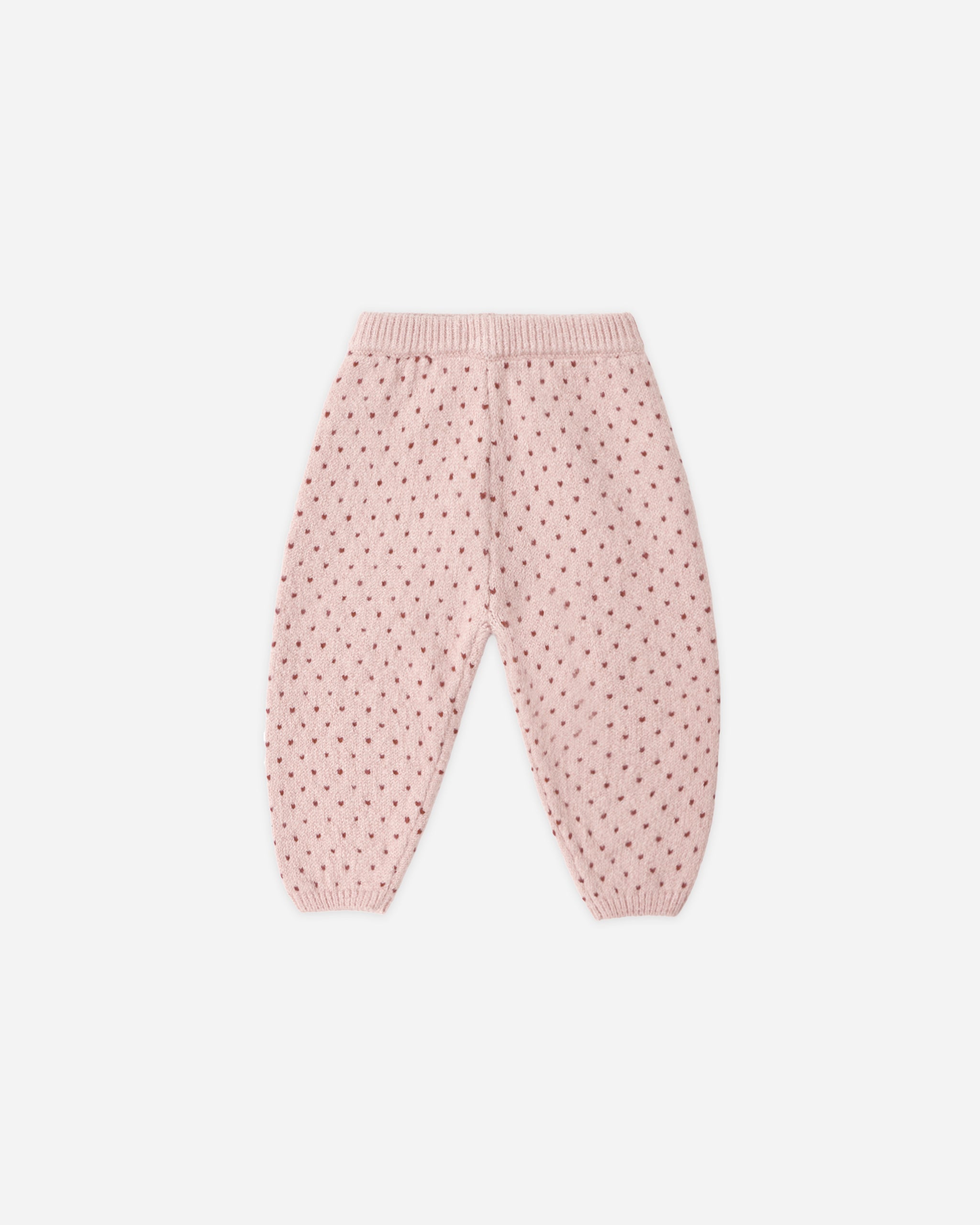 Knit Pant Brick Birds Eye - Rylee + Cru | Kids Clothes | Trendy Baby Clothes | Modern Infant Outfits |