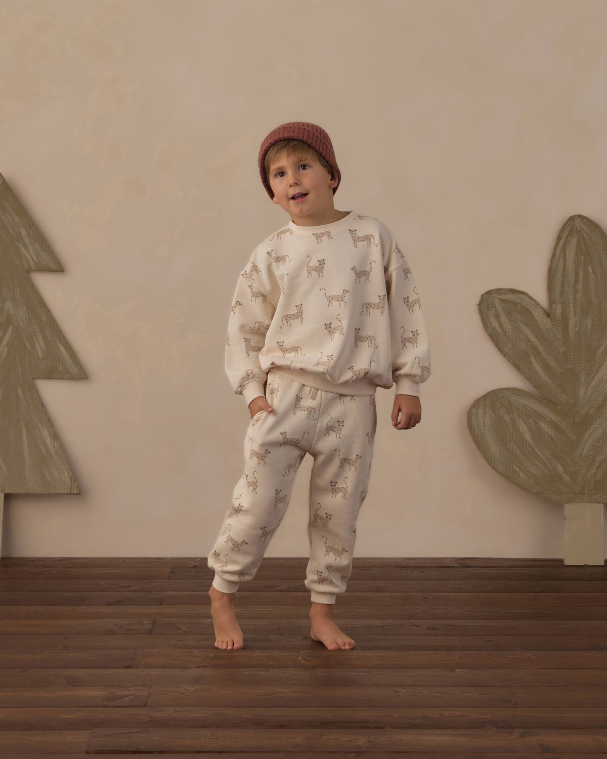 Jogger Sweatpant Leopards - Rylee + Cru | Kids Clothes | Trendy Baby Clothes | Modern Infant Outfits |