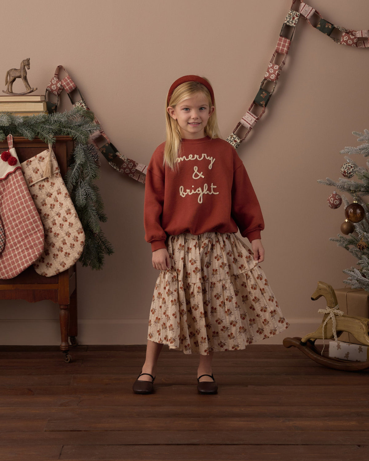 Relaxed Sweatshirt Merry & Bright - Rylee + Cru | Kids Clothes | Trendy Baby Clothes | Modern Infant Outfits |