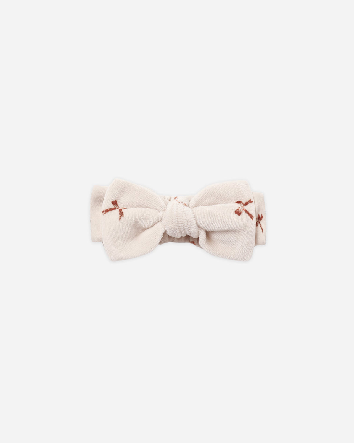 Velour Bow Headband Red Bows - Rylee + Cru | Kids Clothes | Trendy Baby Clothes | Modern Infant Outfits |