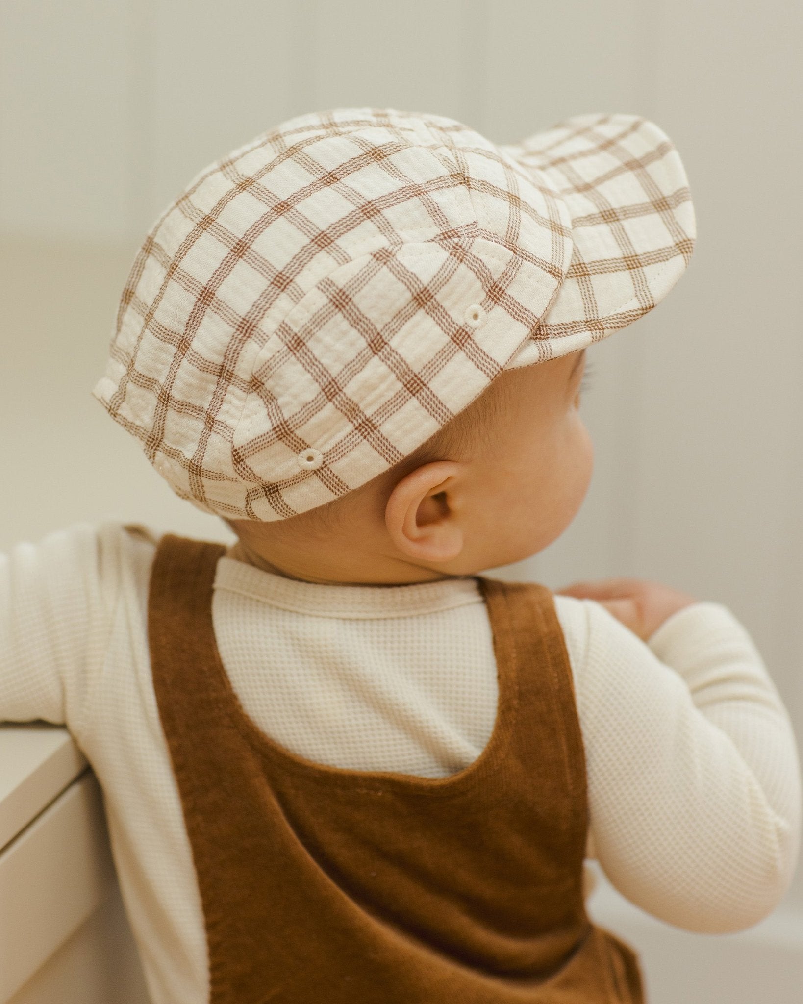 Baby Cap || Cinnamon Check - Rylee + Cru Canada