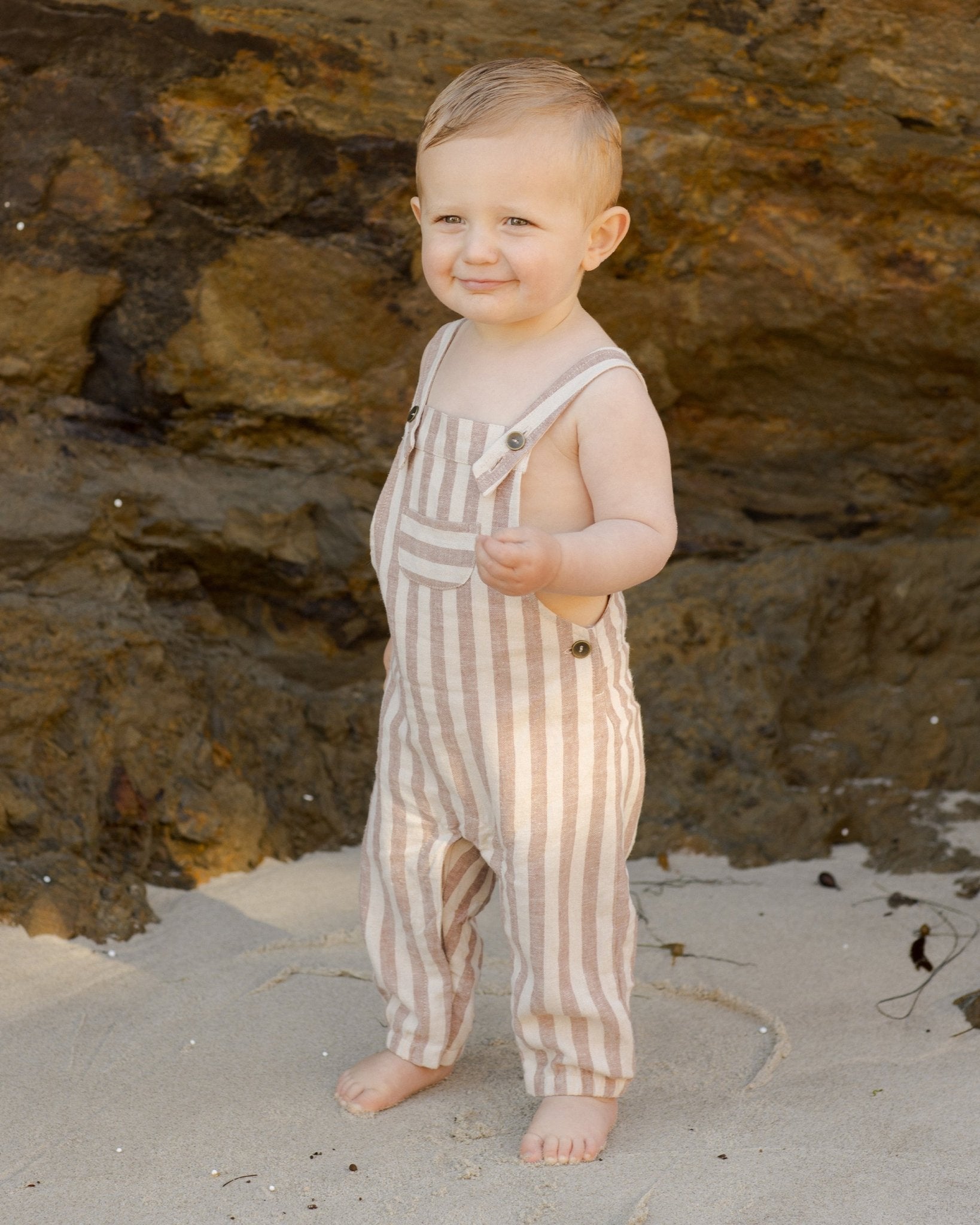 Baby Overall || Clay Stripe - Rylee + Cru Canada