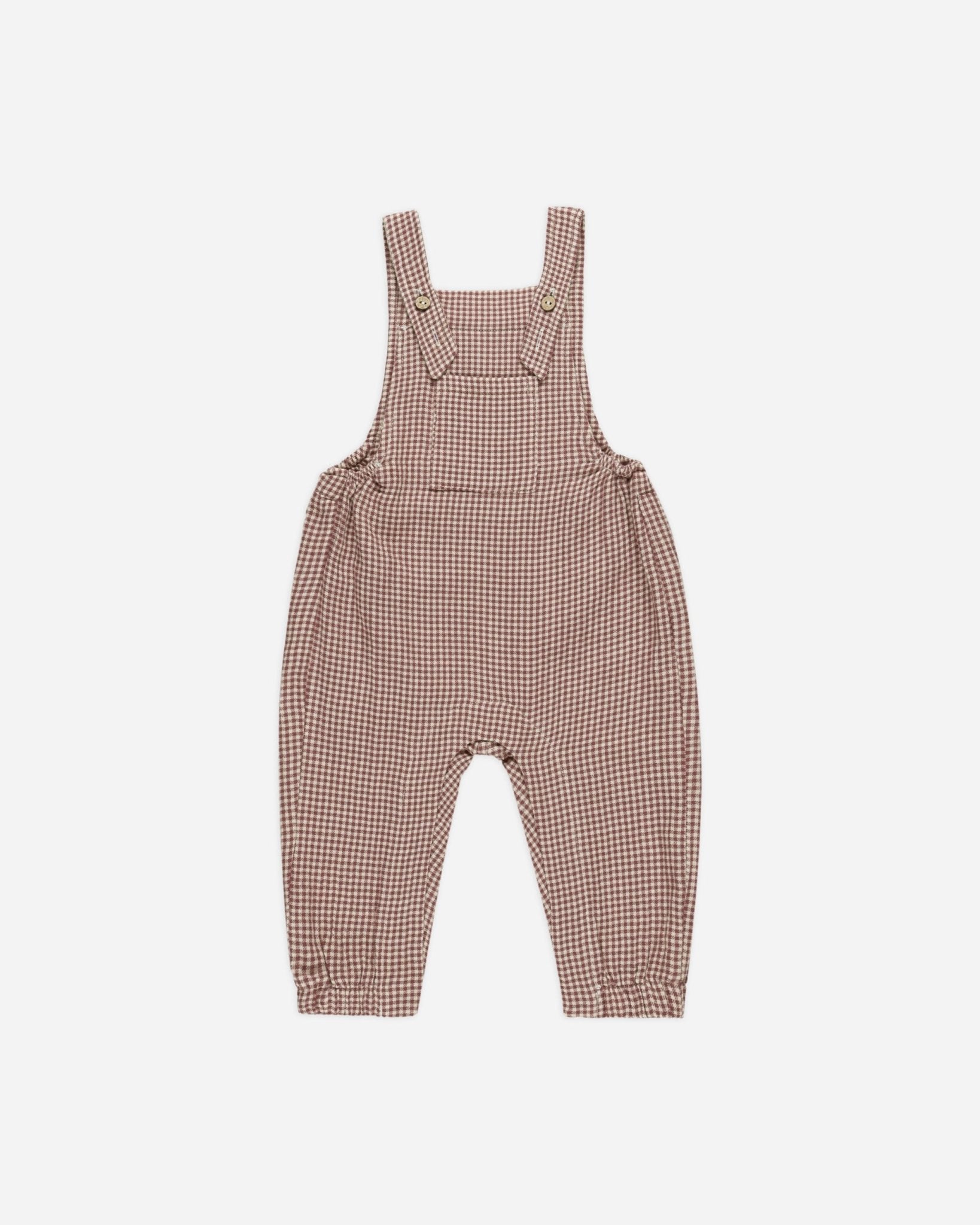 Baby Overall || Plum Gingham - Rylee + Cru Canada