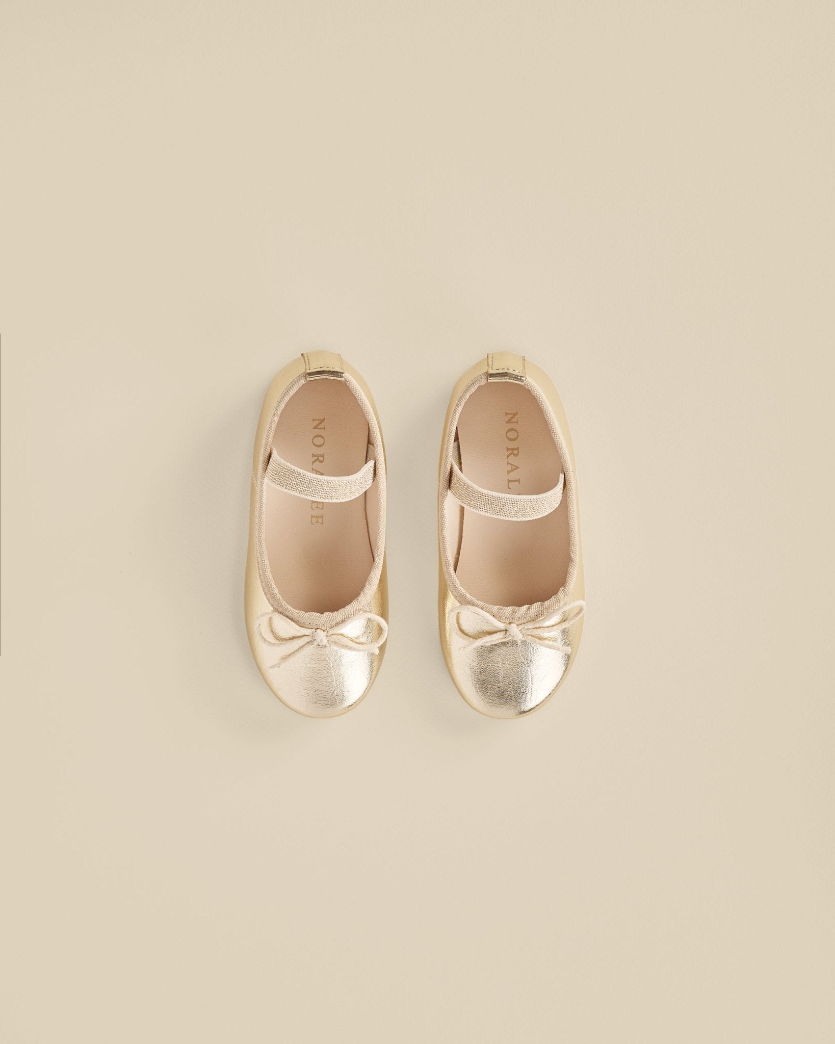 Ballet Flats || Metallic Ecru - Rylee + Cru Canada