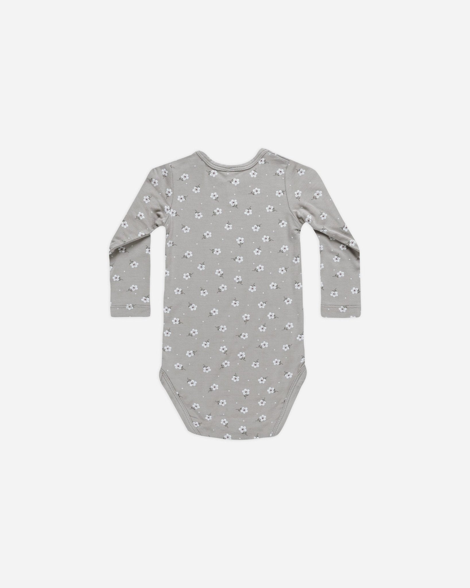 Bamboo Long Sleeve Bodysuit || Blue Ditsy - Rylee + Cru Canada