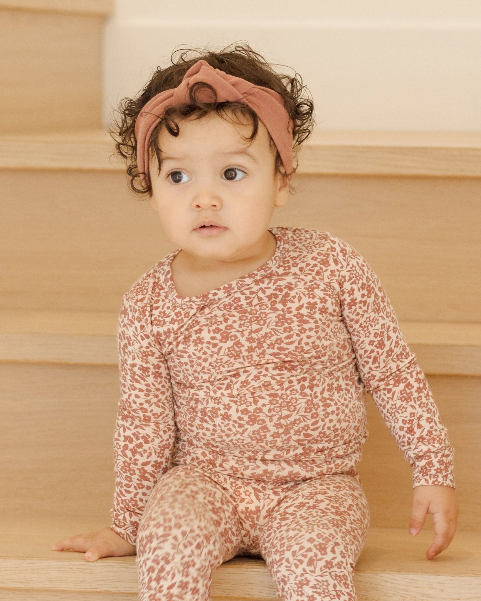 Bamboo Long Sleeve Pajama Set || Flower Field - Rylee + Cru Canada