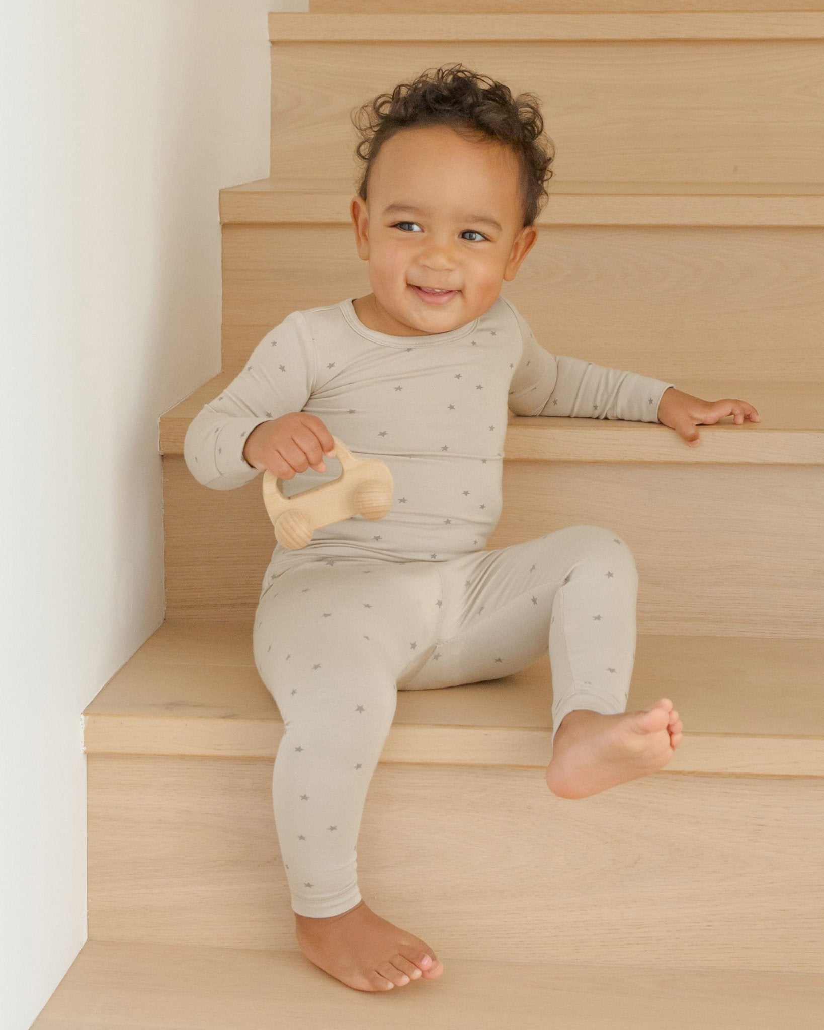 Bamboo Long Sleeve Pajama Set || Stars - Rylee + Cru Canada