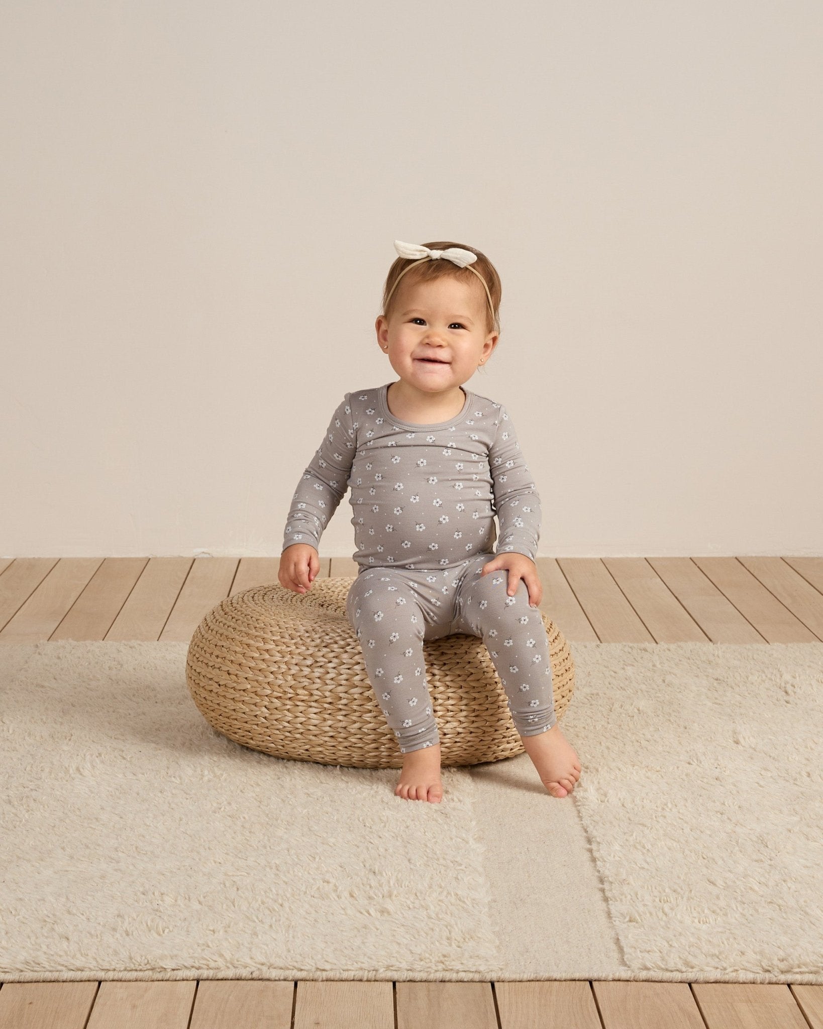 Bamboo Pajama Set || Blue Ditsy - Rylee + Cru Canada