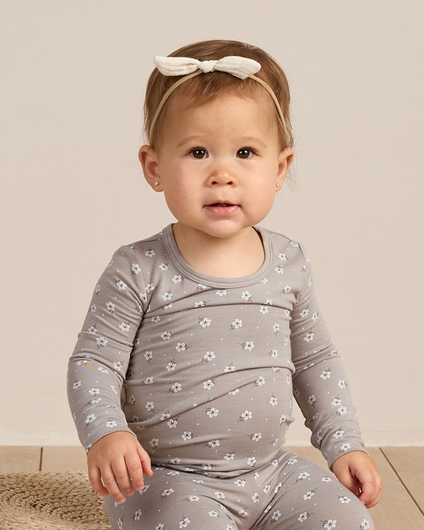 Bamboo Pajama Set || Blue Ditsy - Rylee + Cru Canada