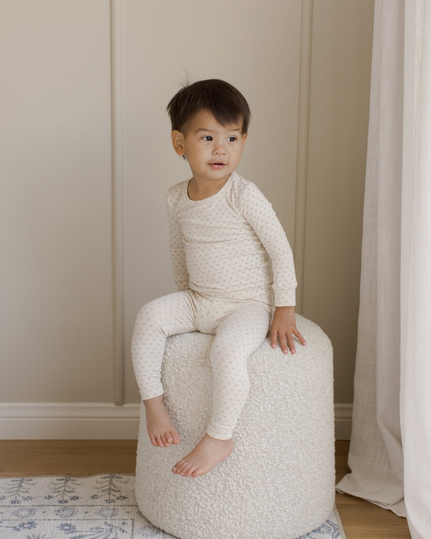 Bamboo Pajama Set || Oat Check - Rylee + Cru Canada