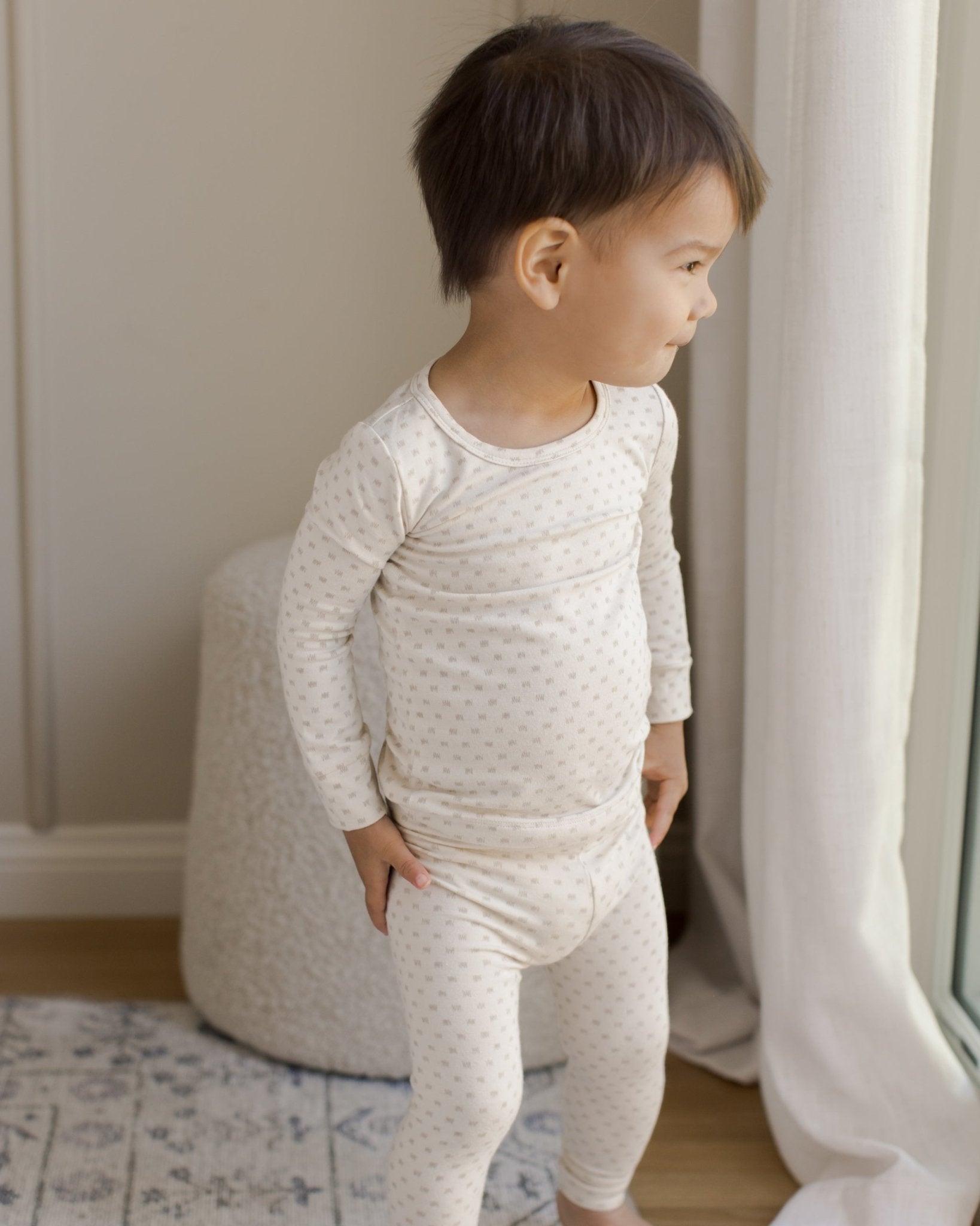 Bamboo Pajama Set || Oat Check - Rylee + Cru Canada