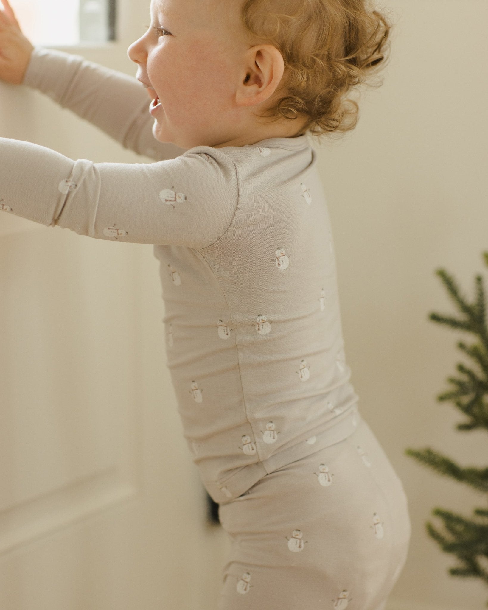 Bamboo Pajama Set || Snowmen - Rylee + Cru Canada