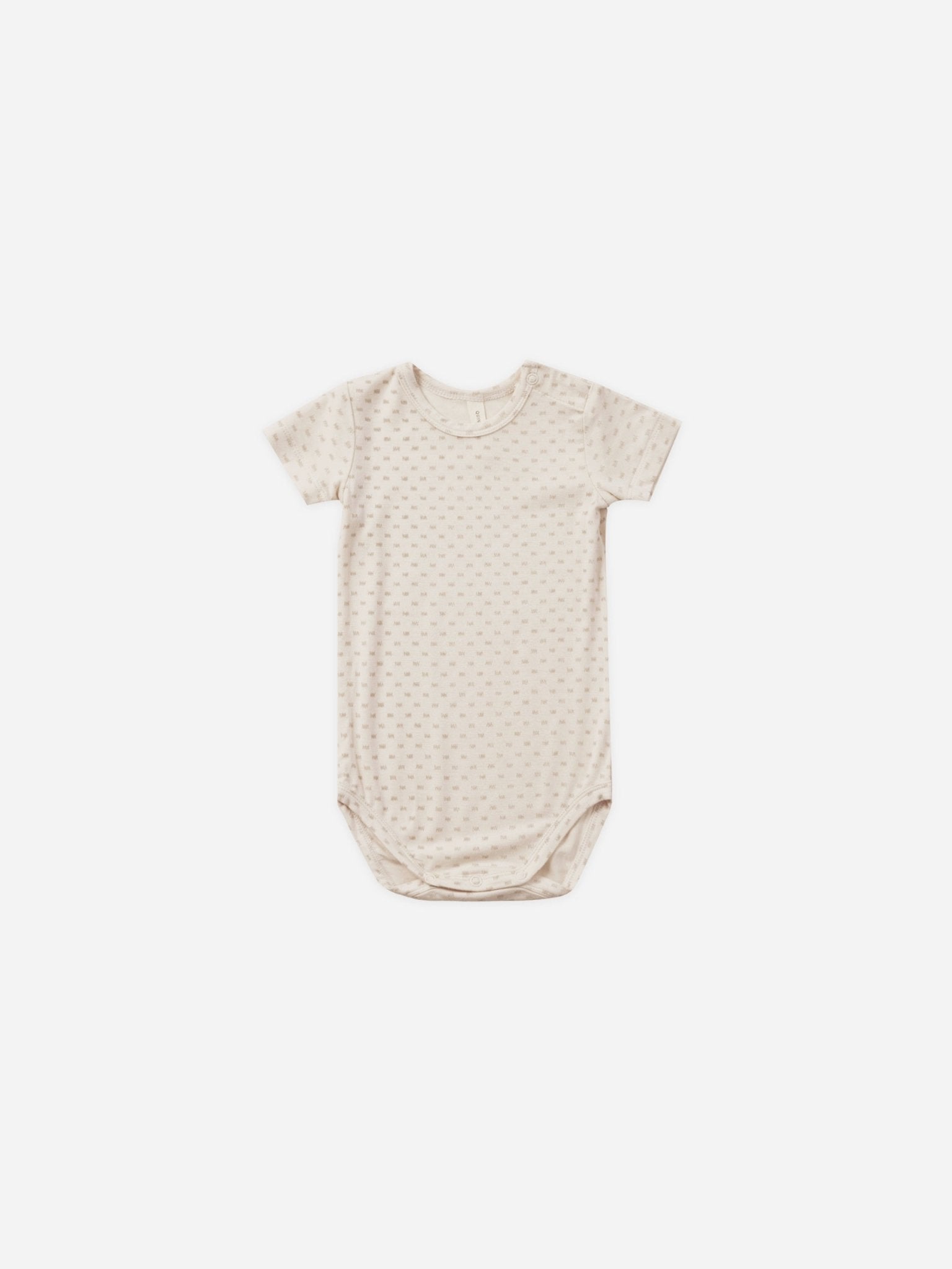 Bamboo Short Sleeve Bodysuit || Oat Check - Rylee + Cru Canada