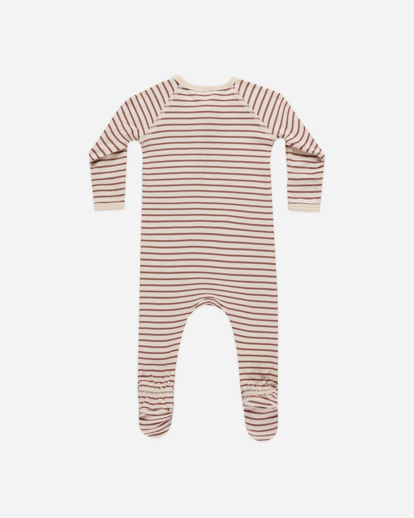 Bamboo Zip Footie || Candy Stripe - Rylee + Cru Canada