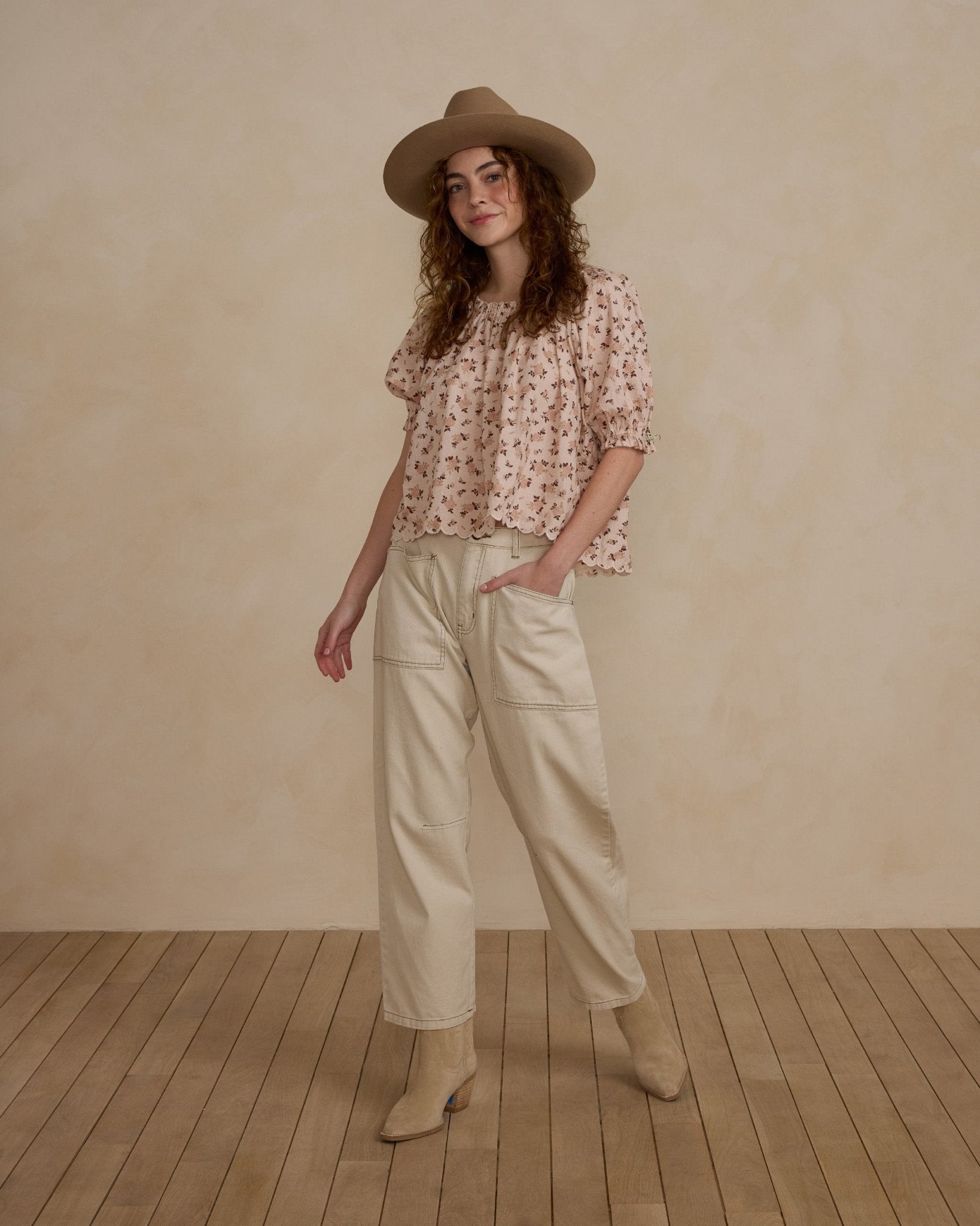 Barrel Pant | Natural - Rylee + Cru Canada