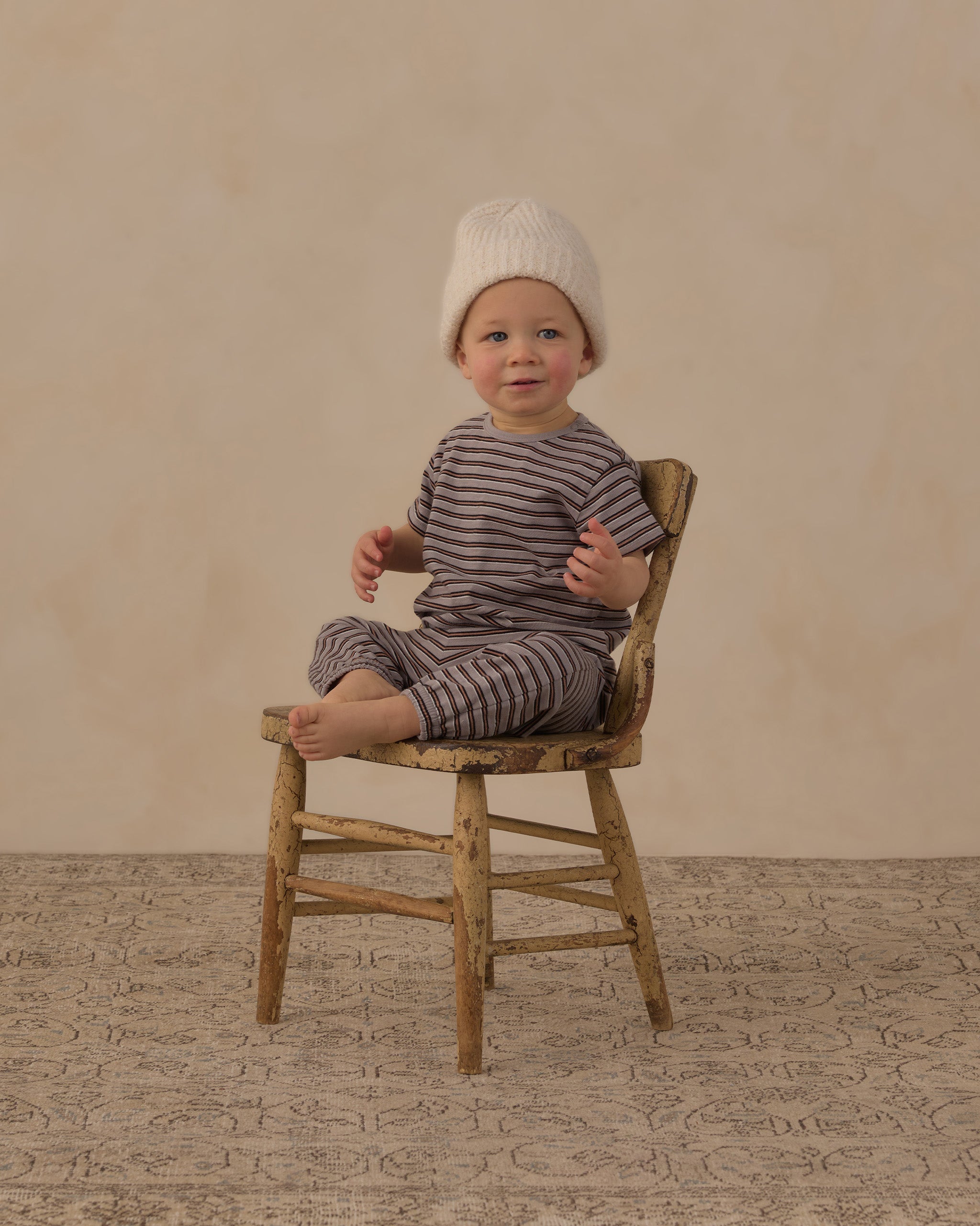 Jersey Tee + Pant Set Vintage Stripe - Rylee + Cru | Kids Clothes | Trendy Baby Clothes | Modern Infant Outfits |