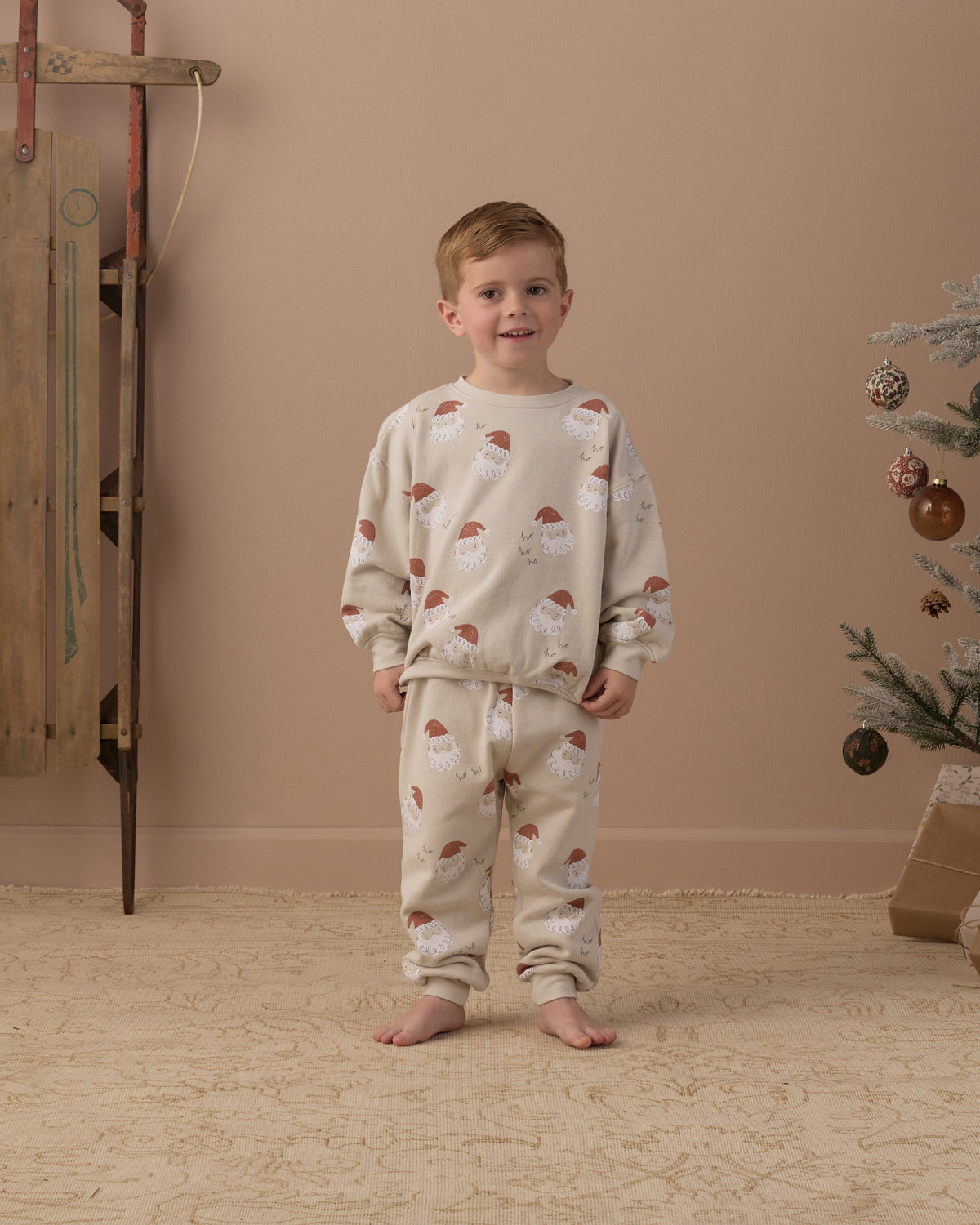 Jogger Sweatpant Santa - Rylee + Cru | Kids Clothes | Trendy Baby Clothes | Modern Infant Outfits |