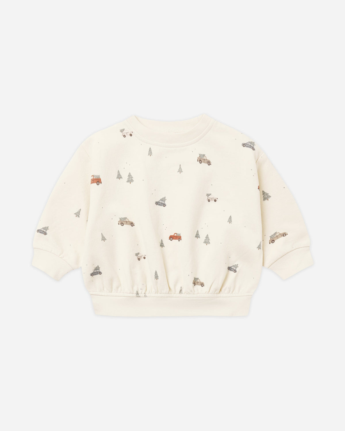 Relaxed Fleece Sweatshirt Holiday Drive - Rylee + Cru | Kids Clothes | Trendy Baby Clothes | Modern Infant Outfits |
