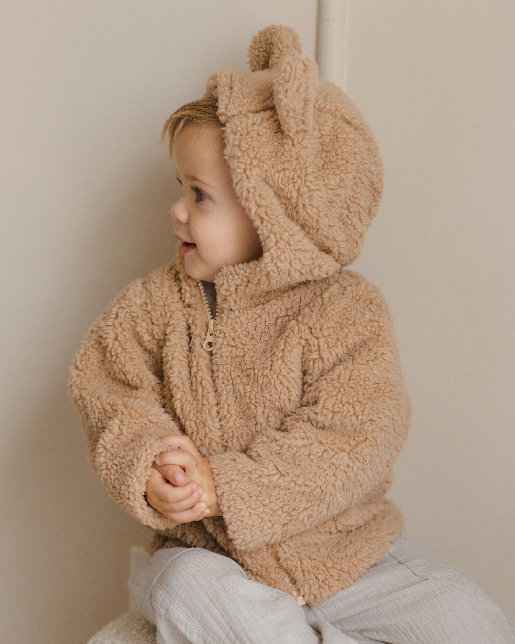 Bear Jacket || Beige - Rylee + Cru Canada