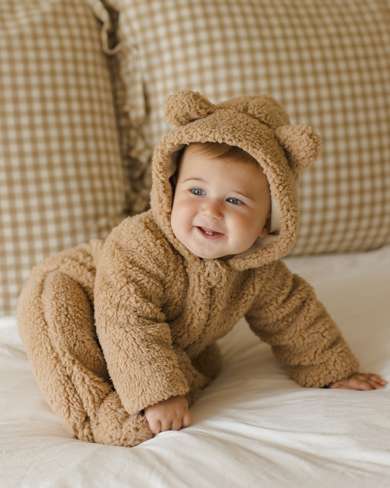 Bear Jumpsuit || Beige - Rylee + Cru Canada