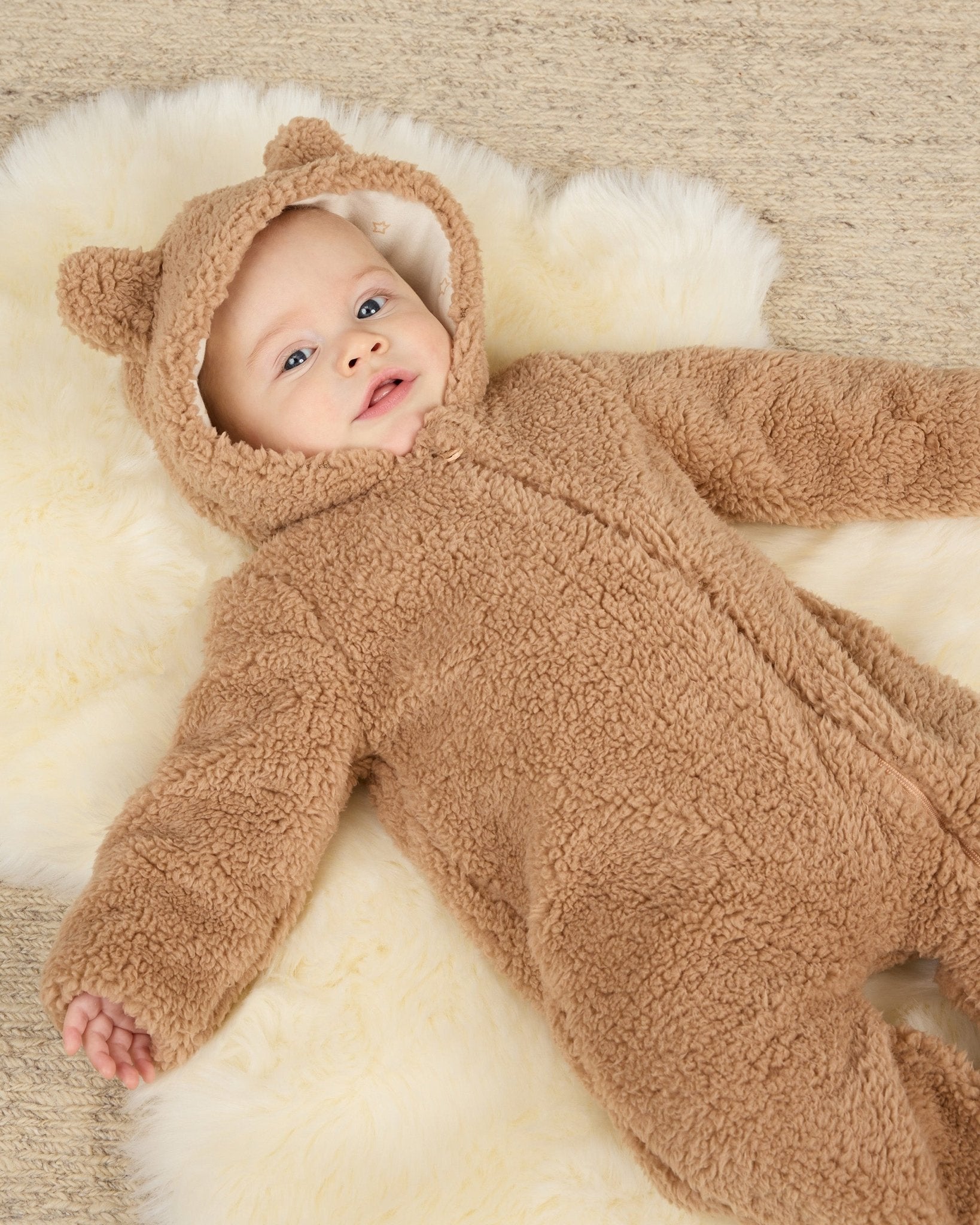 Bear Jumpsuit || Beige - Rylee + Cru Canada