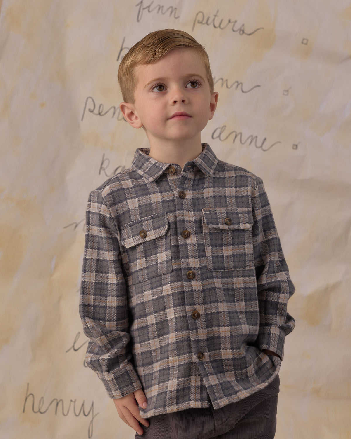 Pocketed Flannel Shirt Winter Plaid - Rylee + Cru | Kids Clothes | Trendy Baby Clothes | Modern Infant Outfits |