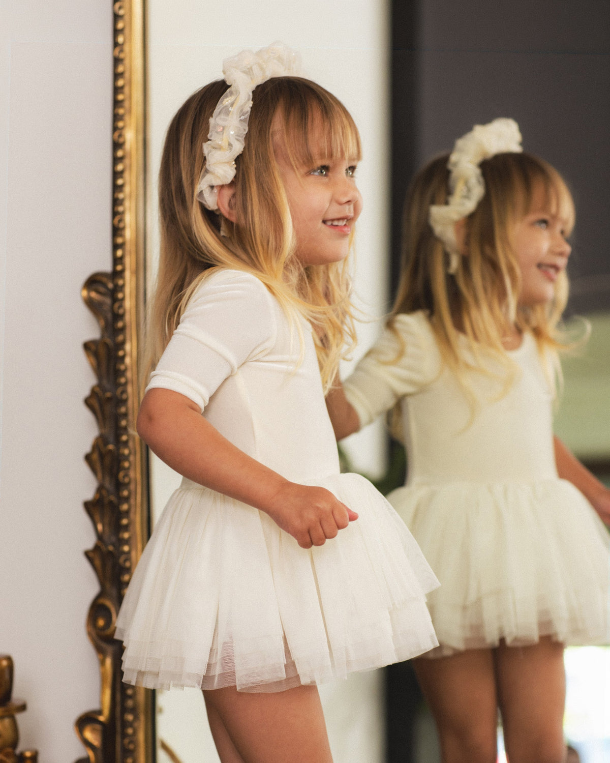 Gathered Headband Ivory