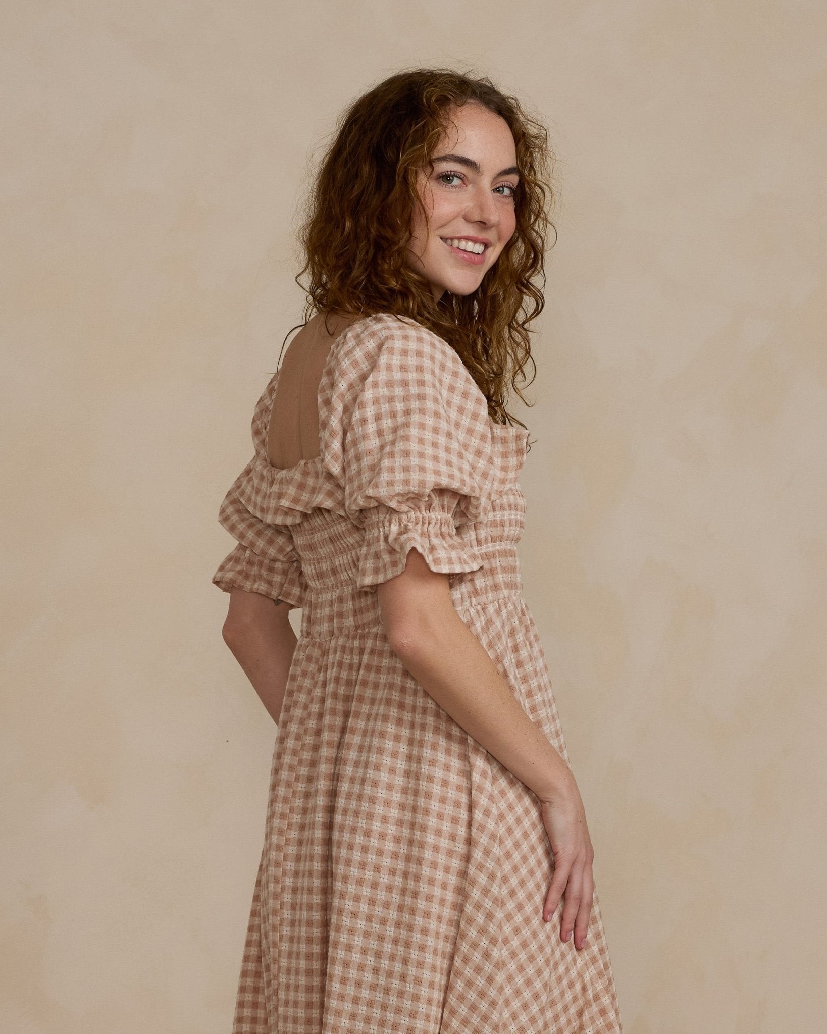 Birdie Dress | Pink Gingham - Rylee + Cru Canada