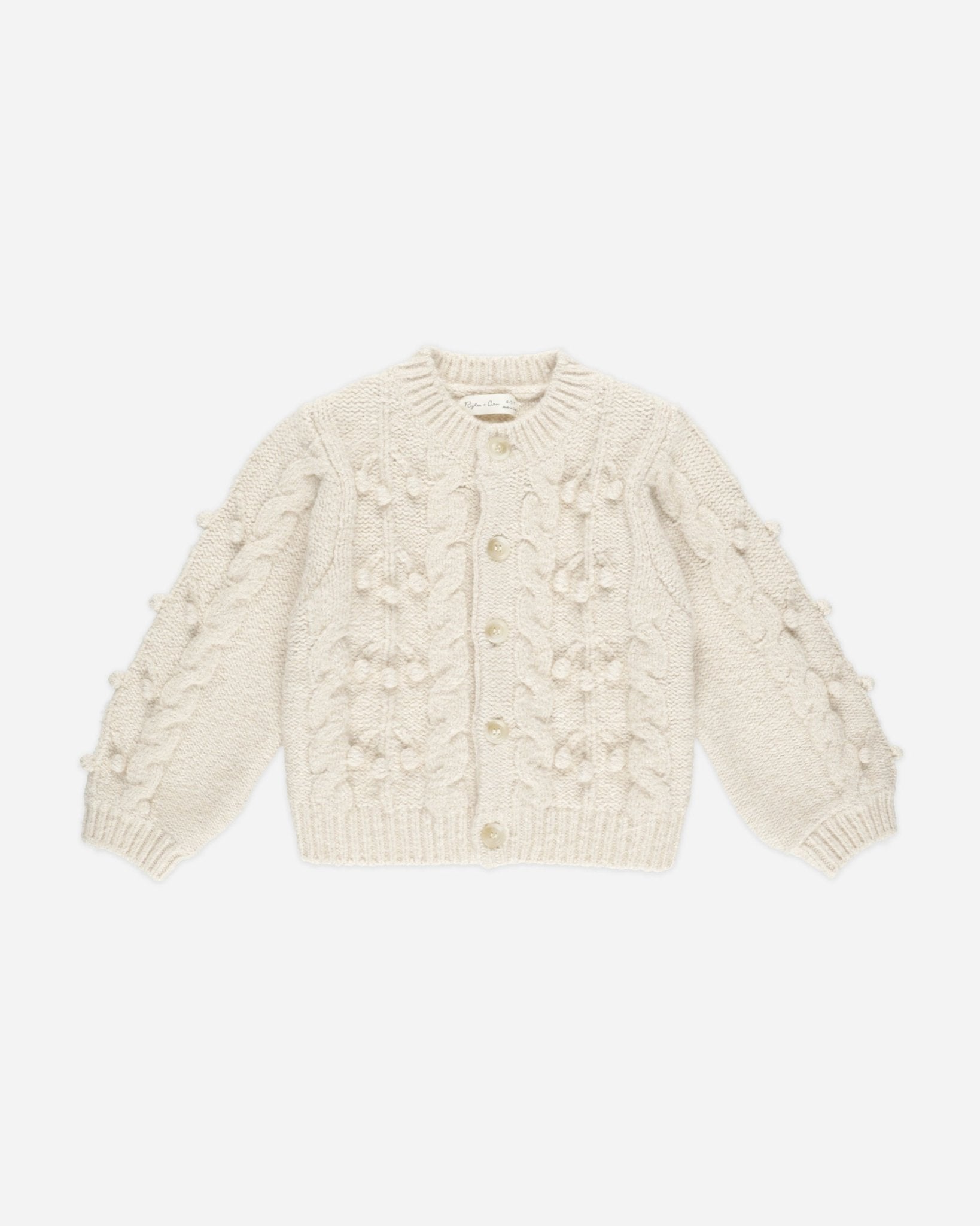 Bobble Cardigan || Natural - Rylee + Cru Canada