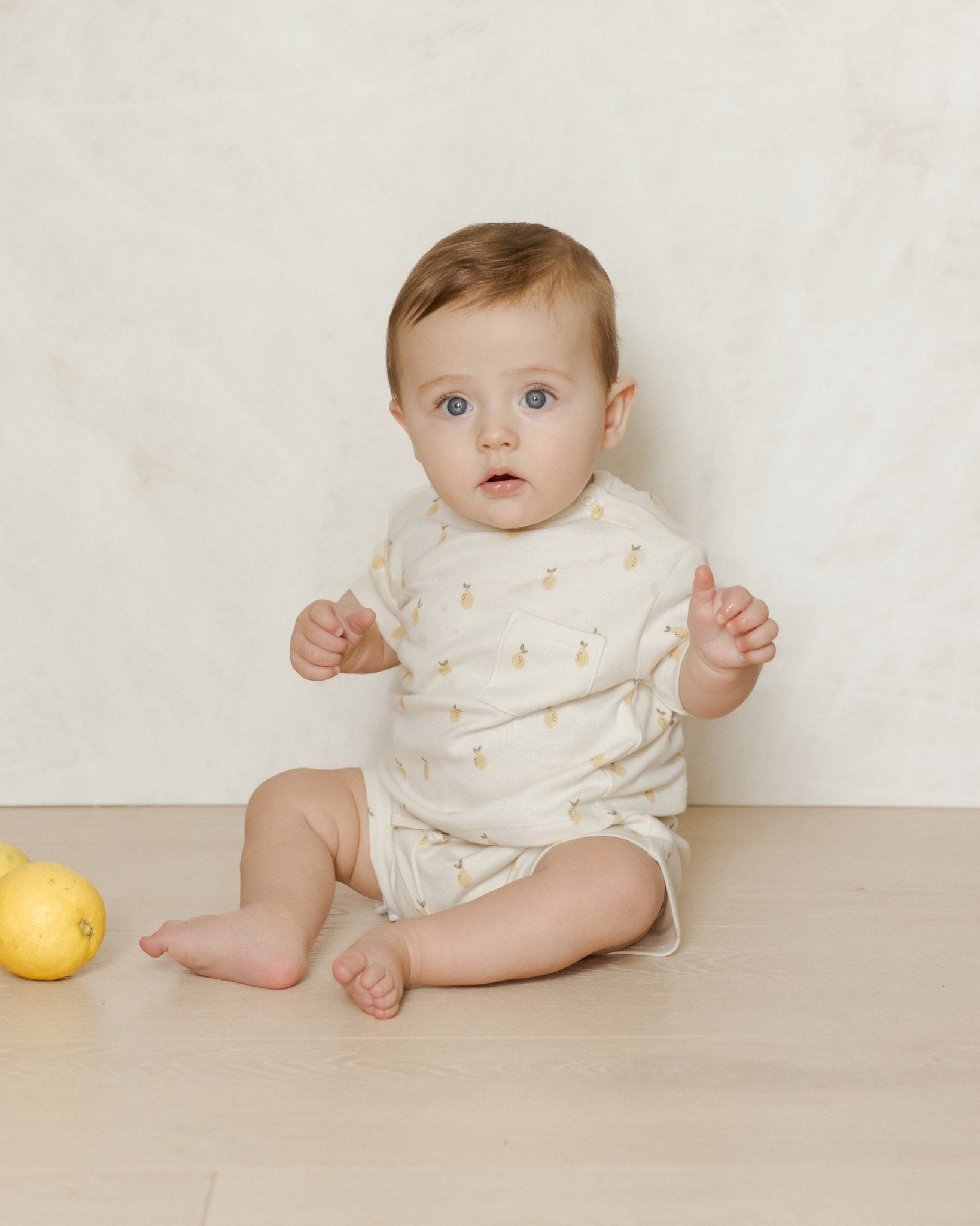 Boxy Pocket Tee + Short Set || Lemons* - Rylee + Cru Canada