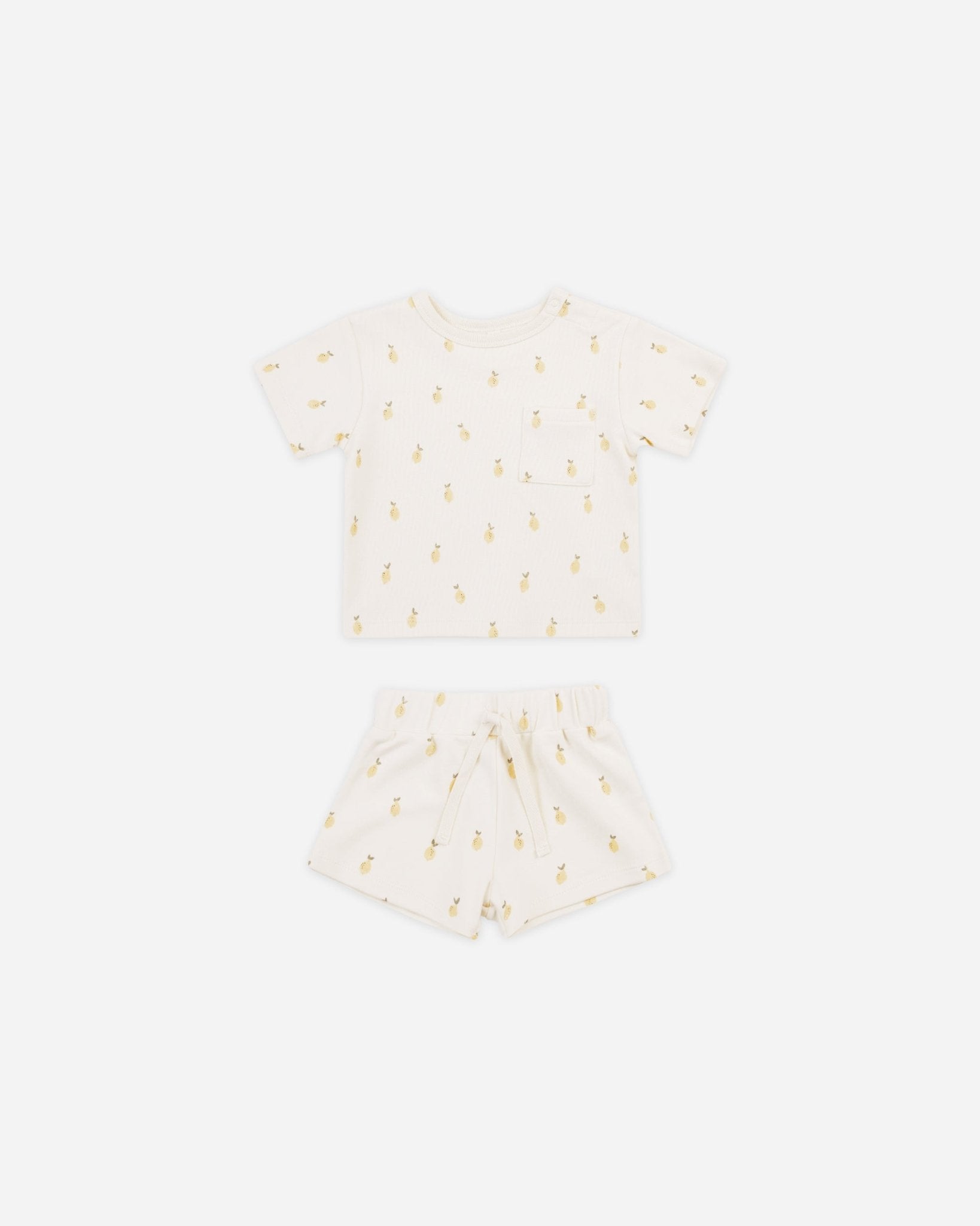 Boxy Pocket Tee + Short Set || Lemons* - Rylee + Cru Canada