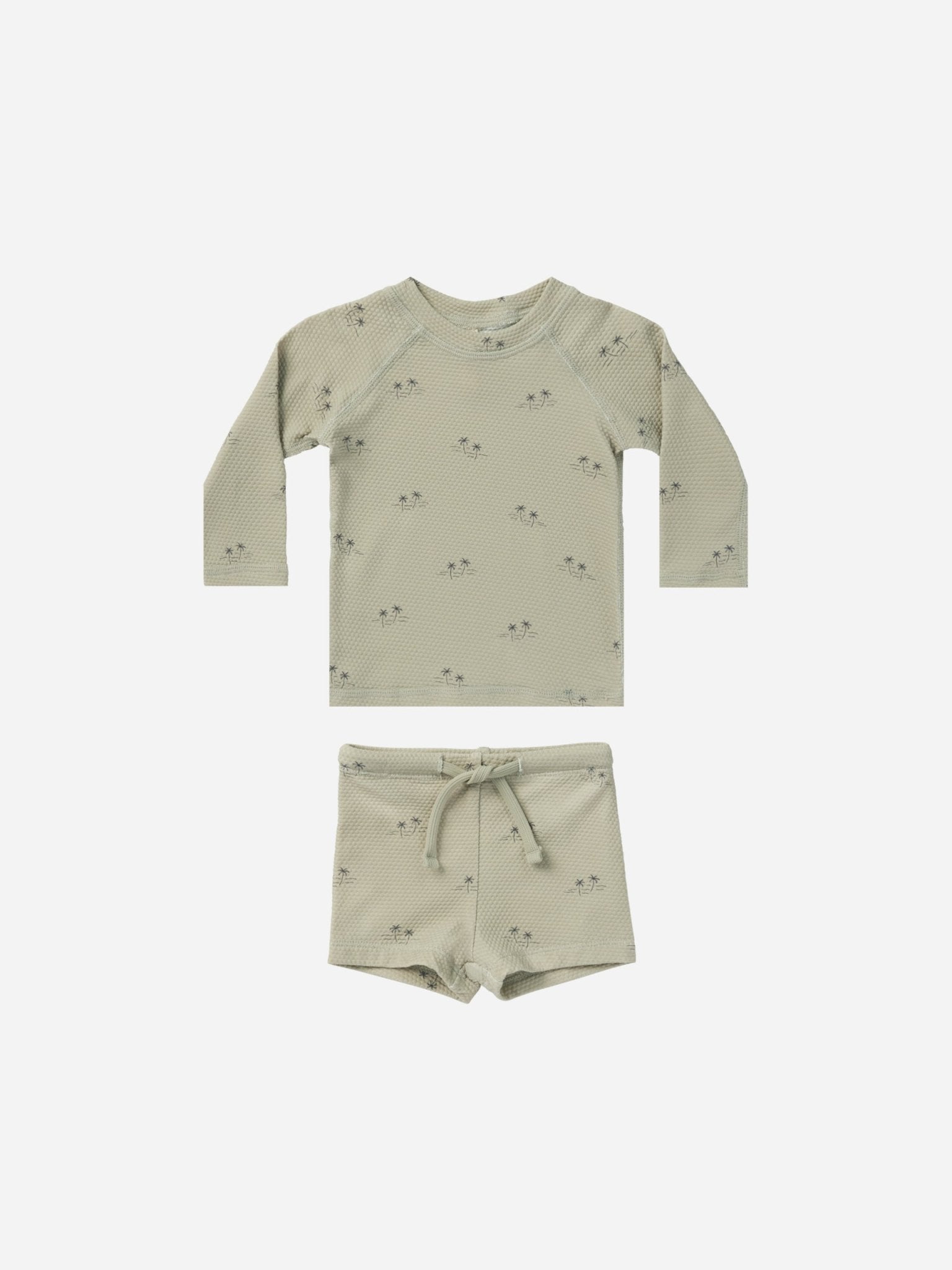 Boys Rashguard + Short Set || Palm Trees - Rylee + Cru Canada