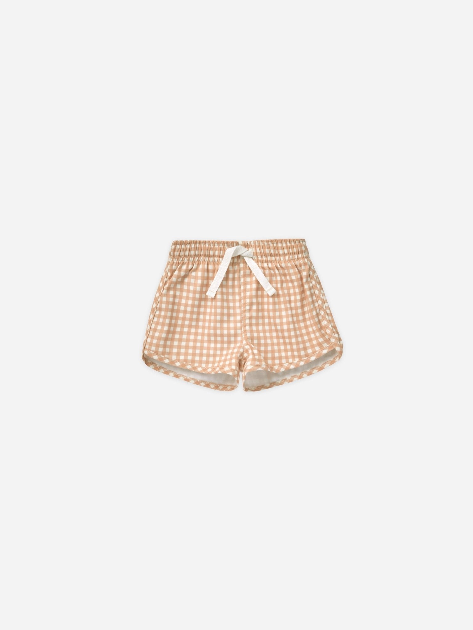 Boys Swim Short || Melon Gingham - Rylee + Cru Canada