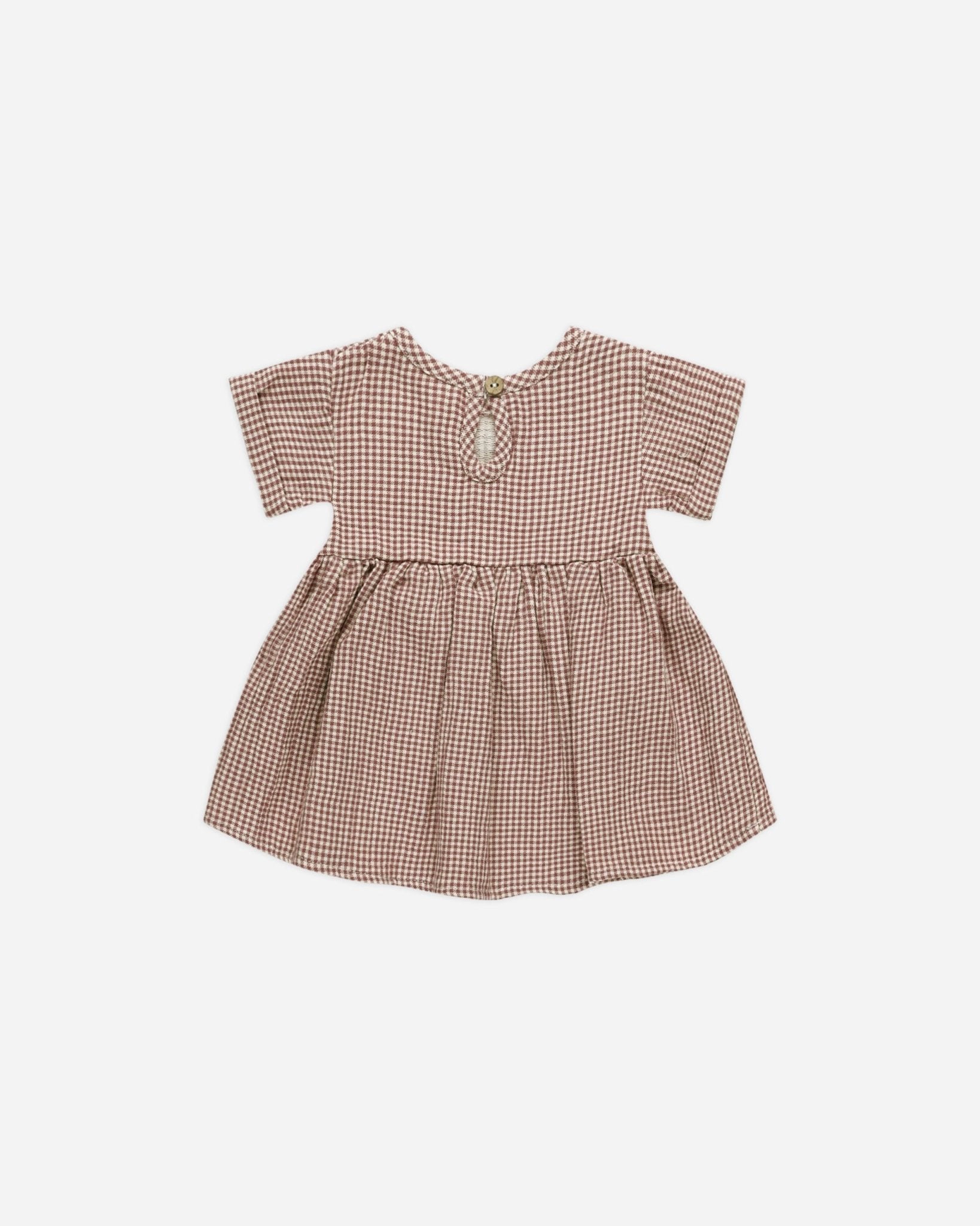 Brielle Dress || Plum Gingham* - Rylee + Cru Canada