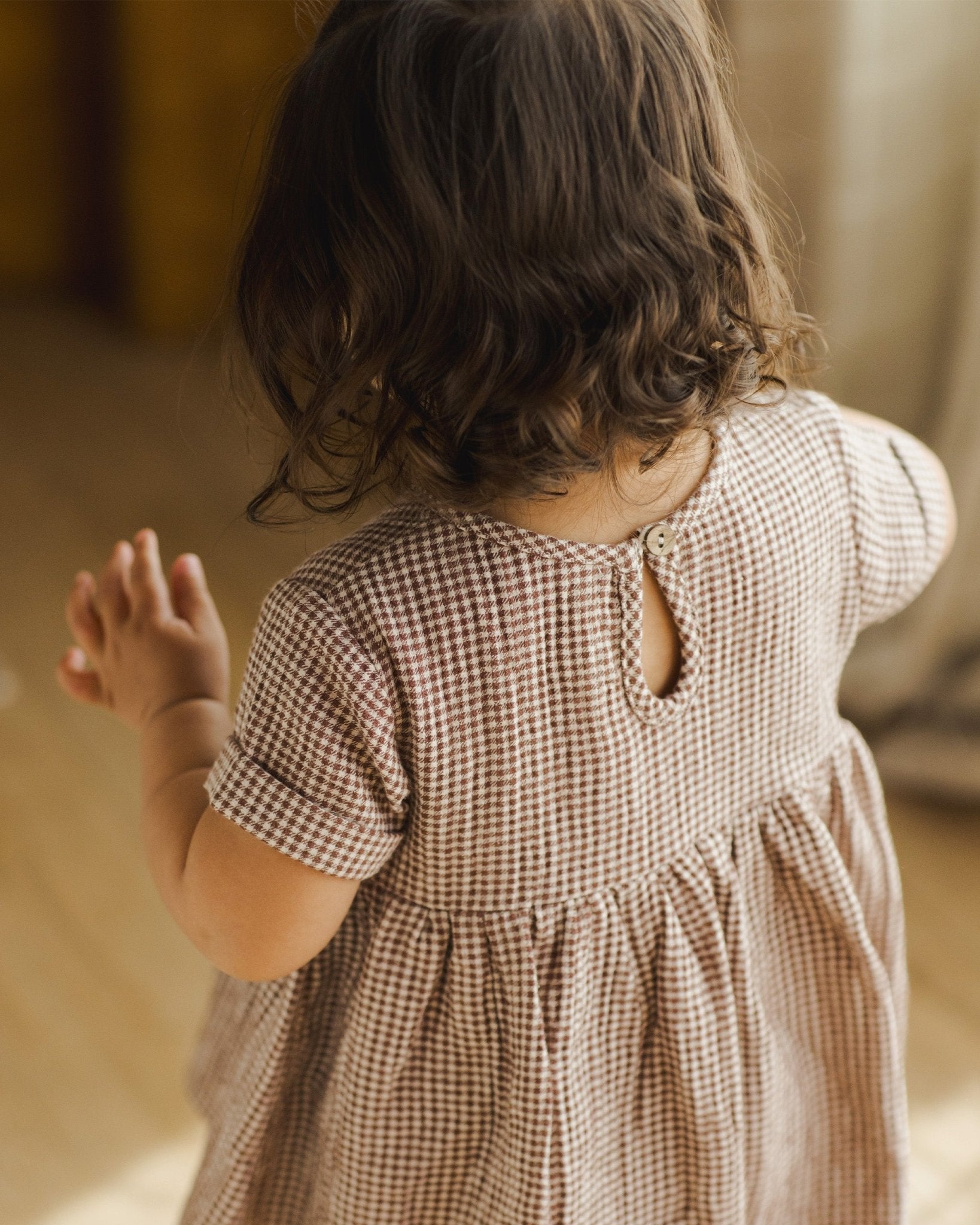 Brielle Dress || Plum Gingham* - Rylee + Cru Canada