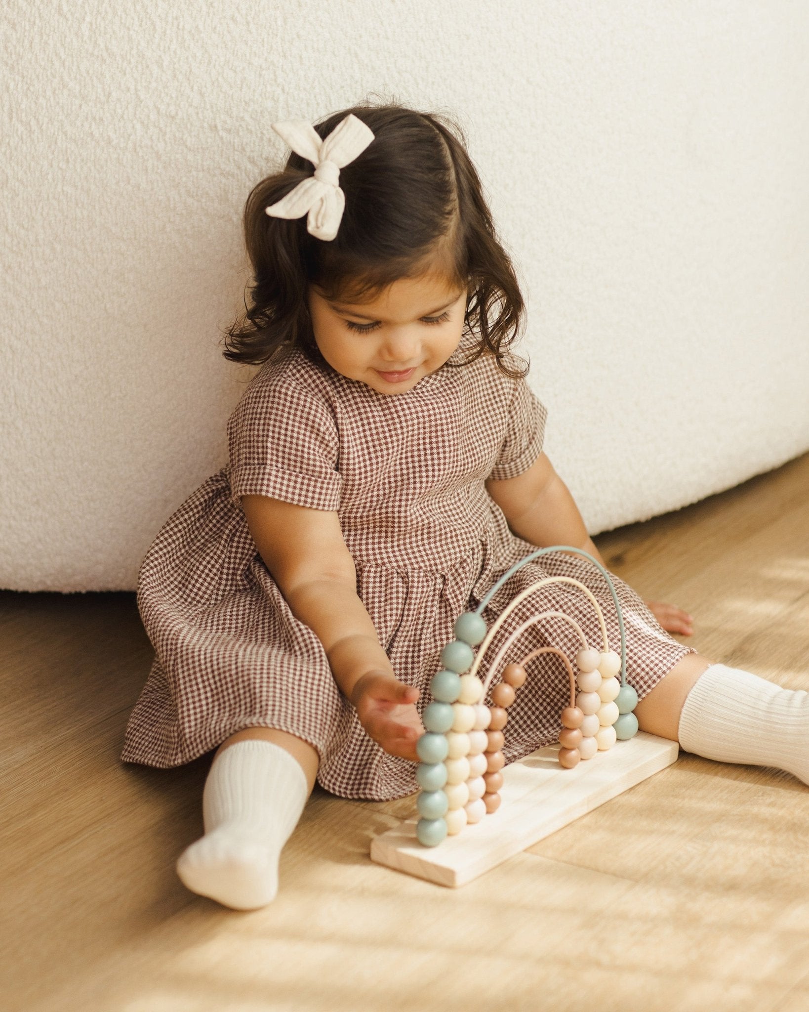 Brielle Dress || Plum Gingham* - Rylee + Cru Canada