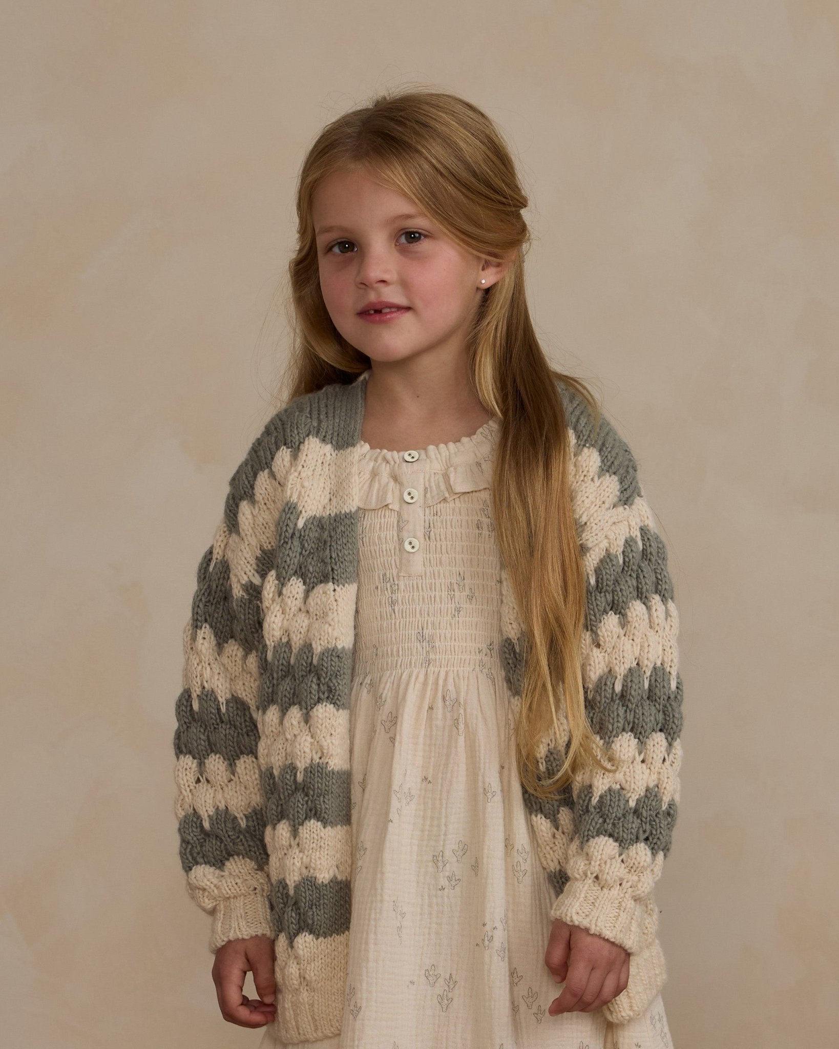 Bubble Knit Cardigan || Laurel Stripe - Rylee + Cru Canada