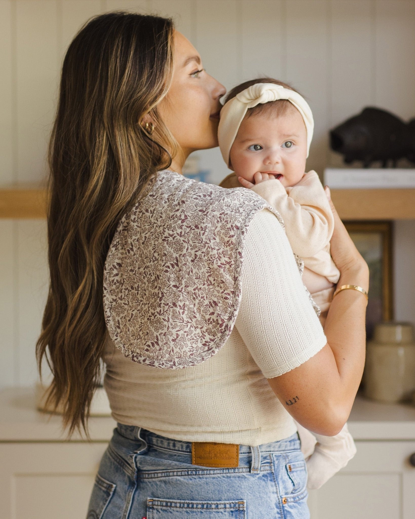 Burp Cloth, 2 Pack || Mauve, Mauve Ditsy - Rylee + Cru Canada