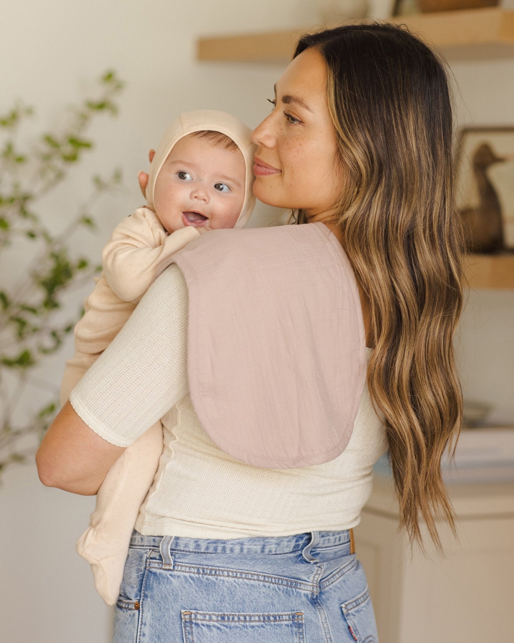 Burp Cloth, 2 Pack || Mauve, Mauve Ditsy - Rylee + Cru Canada