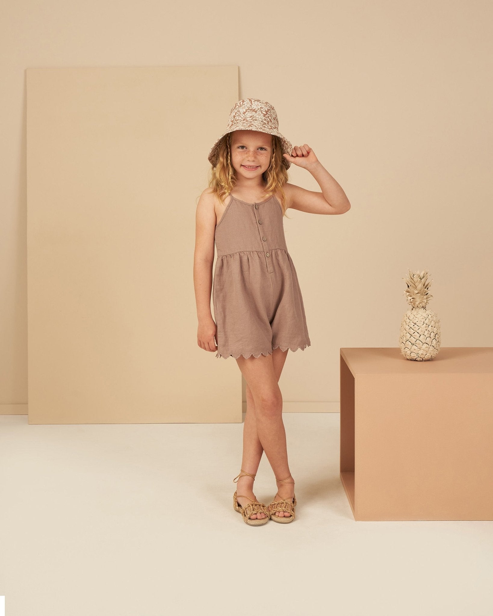 Button Romper || Clay - Rylee + Cru Canada