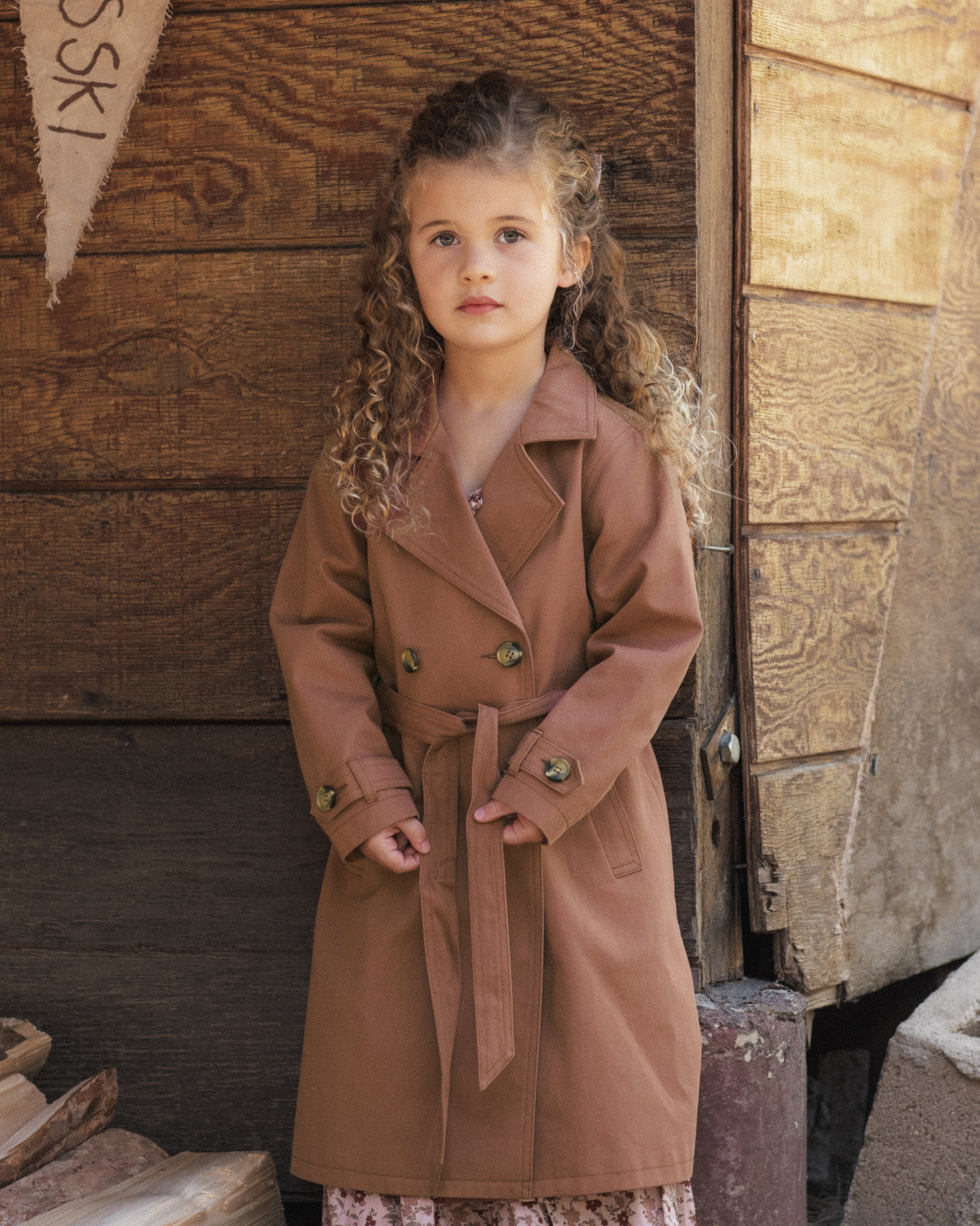 Trench Coat Clay - Rylee + Cru | Kids Clothes | Trendy Baby Clothes | Modern Infant Outfits |