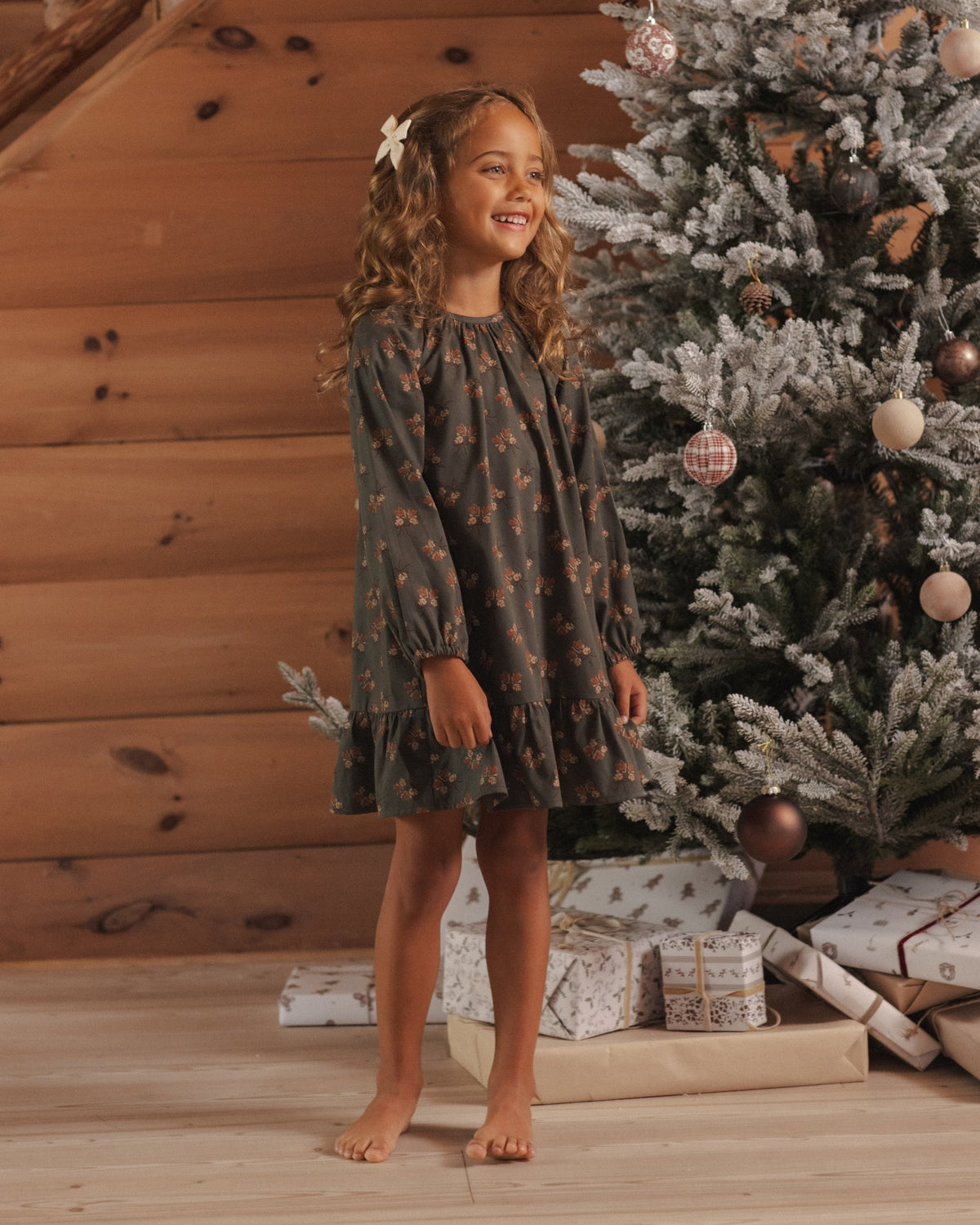 Holly Nightgown Evergreen - Rylee + Cru | Kids Clothes | Trendy Baby Clothes | Modern Infant Outfits |